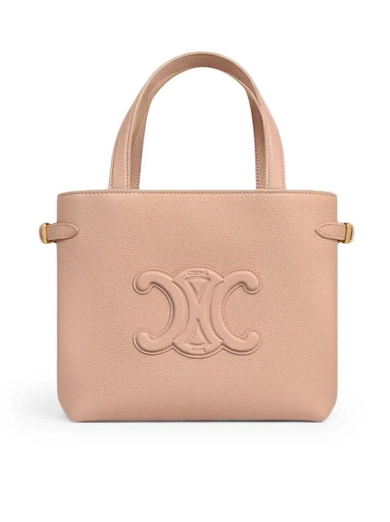 Celine CELINE Cabas Mini Soft Peach Leather Tote Bag Size ONE SIZE - 3 Thumbnail