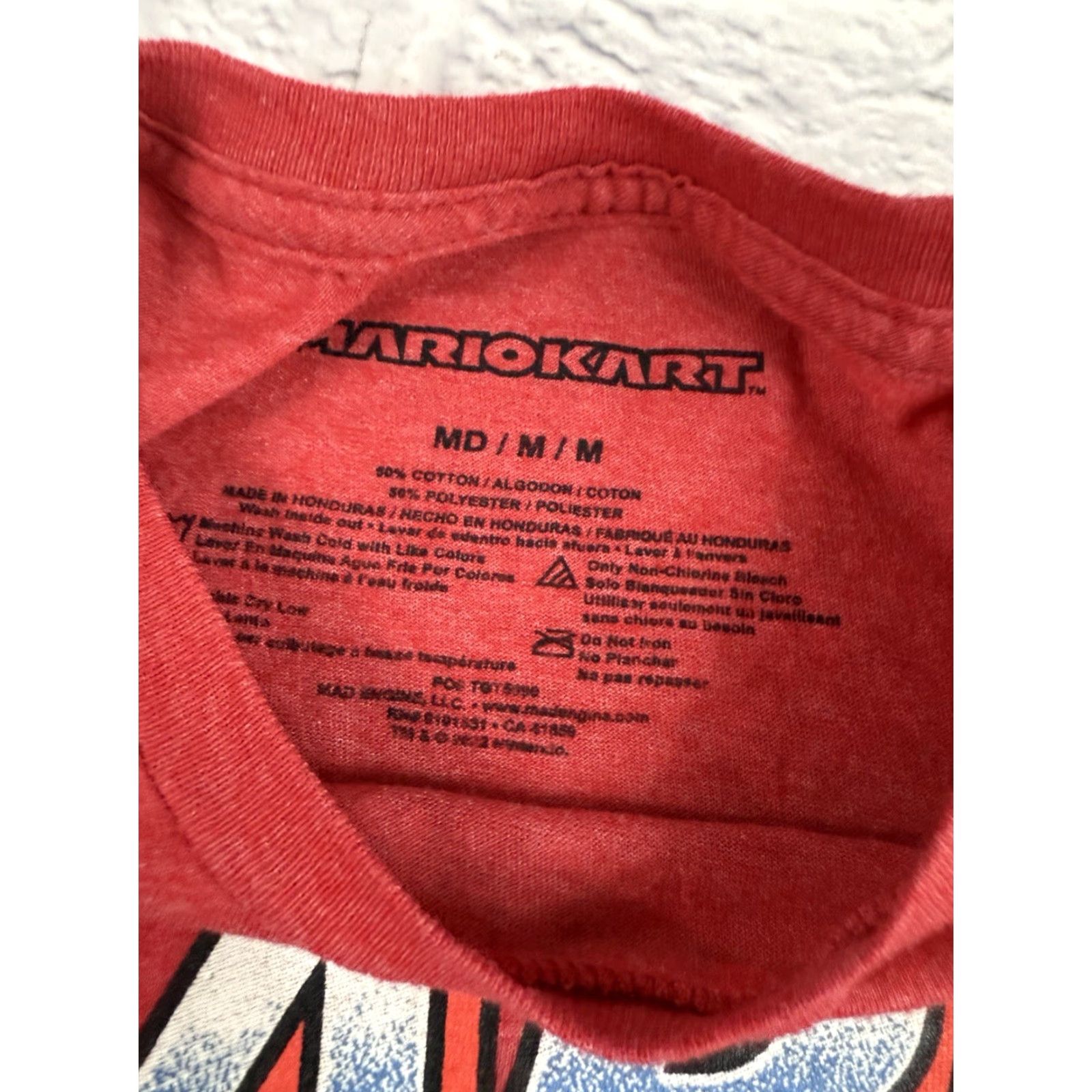 Etro Super Mario Mario Kart Short Sleeve Retro Since 92 Shirt Mens Medium Red Graphic Print Size US M / EU 48-50 / 2 - 3 Thumbnail