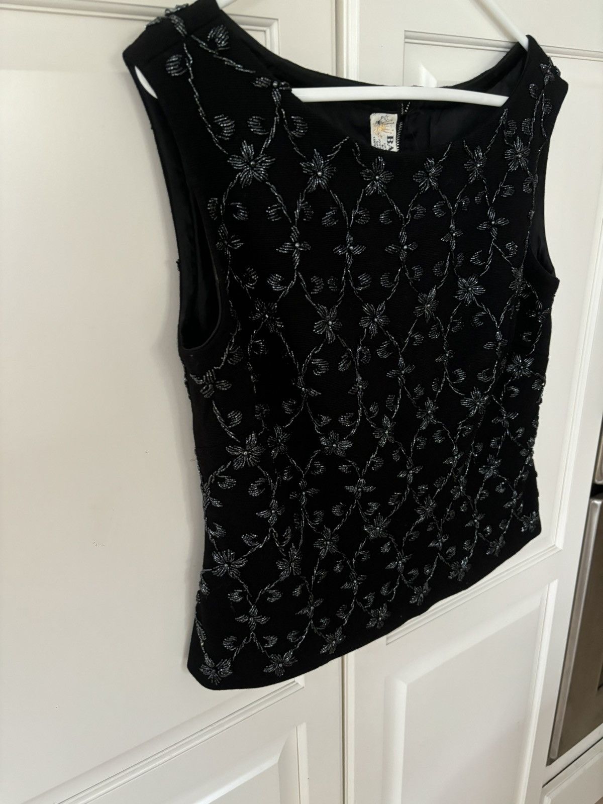 Vintage Banff vintage beaded top. Made in Hong Kong. Size XXL / US 16-18 / IT 52-54 - 2 Thumbnail