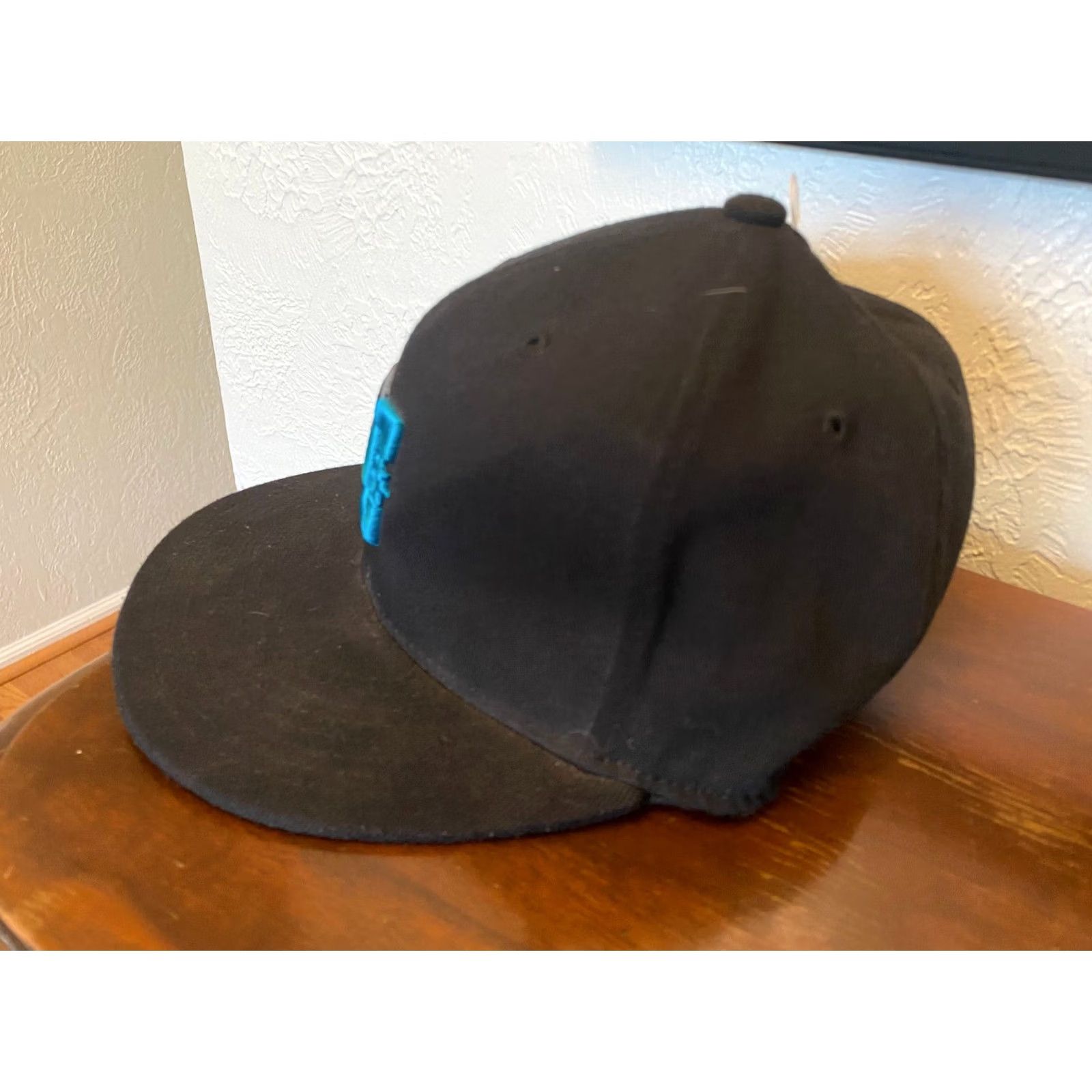 Vintage VINTAGE DC Shoes Mens Small/Medium Black Take That FlexFit Hat Cap White Logo Fitted Size ONE SIZE - 2 Thumbnail