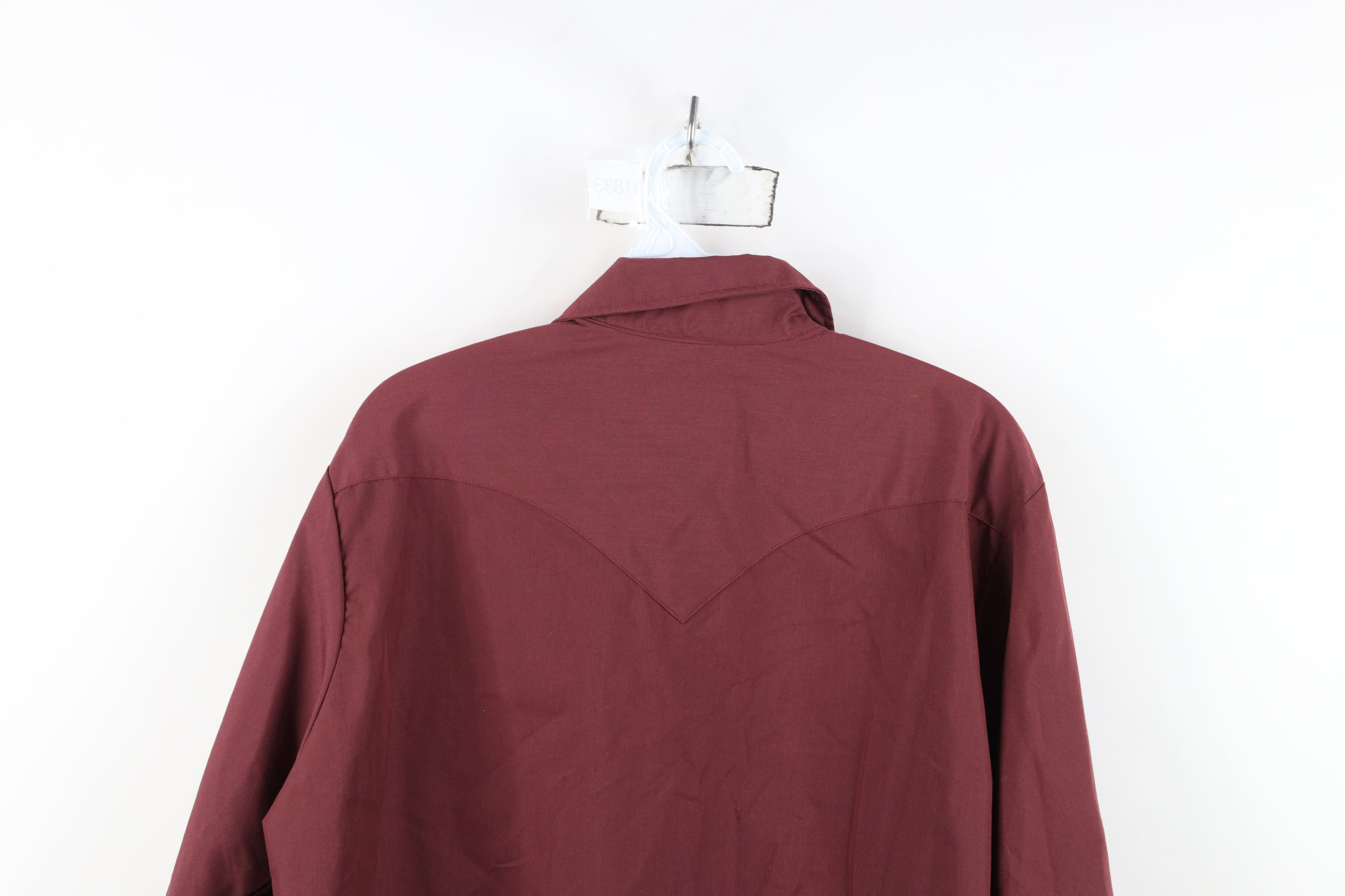 Vintage Vintage 90s Rockabilly Western Cowboy Snap Button Shirt Red Size US XXL / EU 58 / 5 - 11 Thumbnail