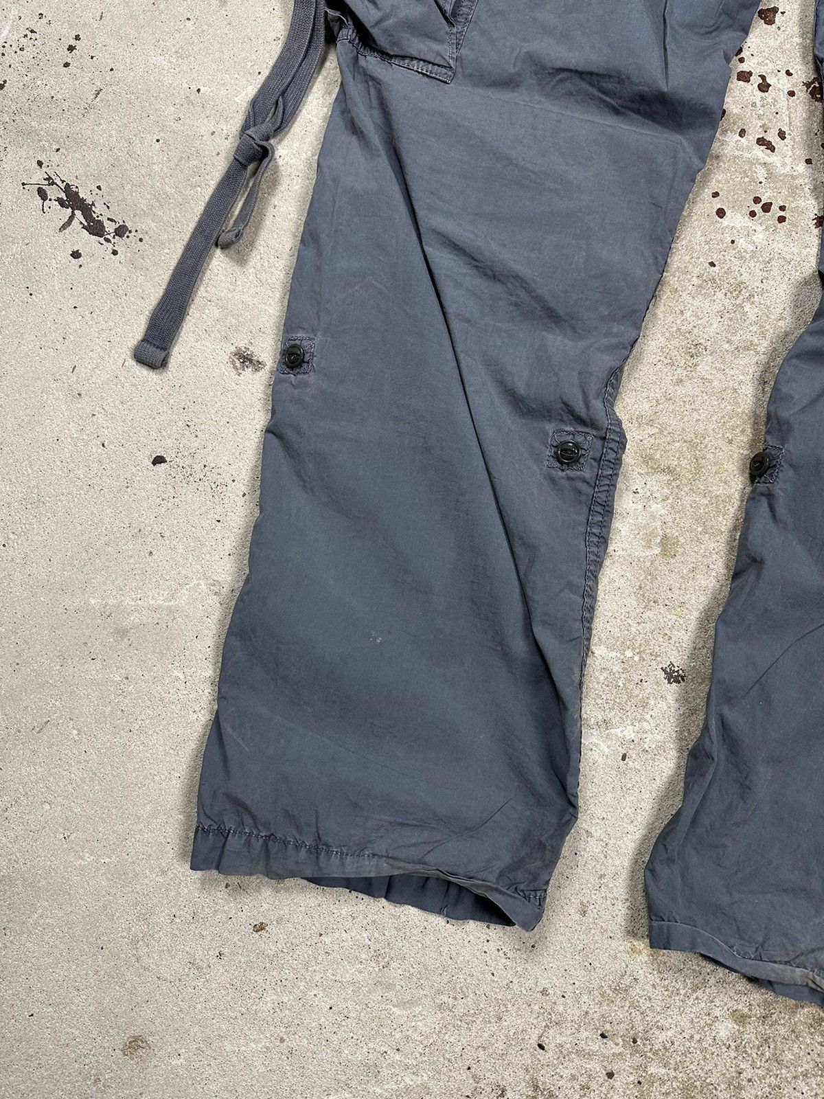Japanese Brand × Vintage Vintage Y2K Grey Bondage Parachute Cargo Pants Size US 34 / EU 50 - 12 Thumbnail