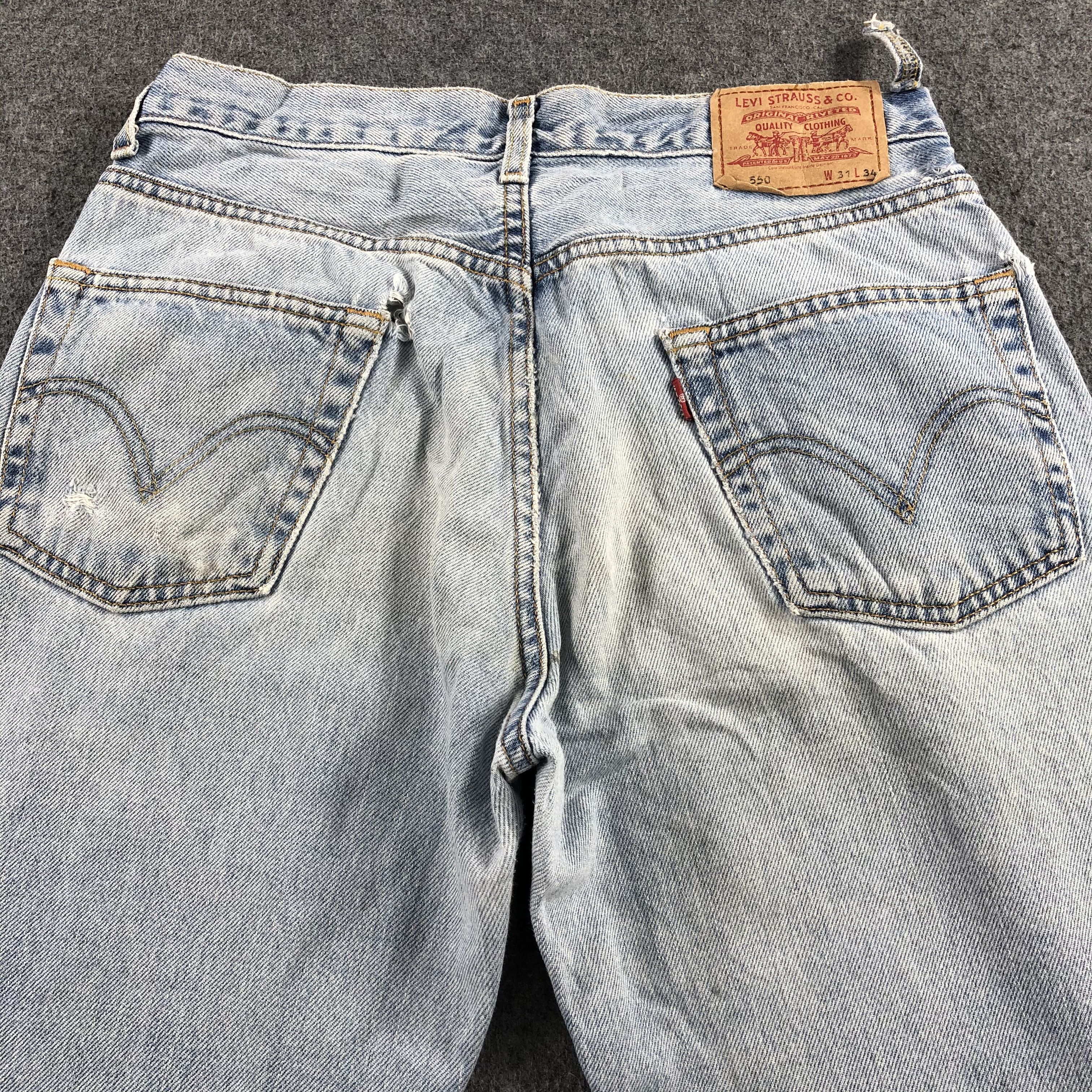 Levi's Vintage Light Wash Levis 550 Jeans-J2062 Size US 31 - 4 Thumbnail