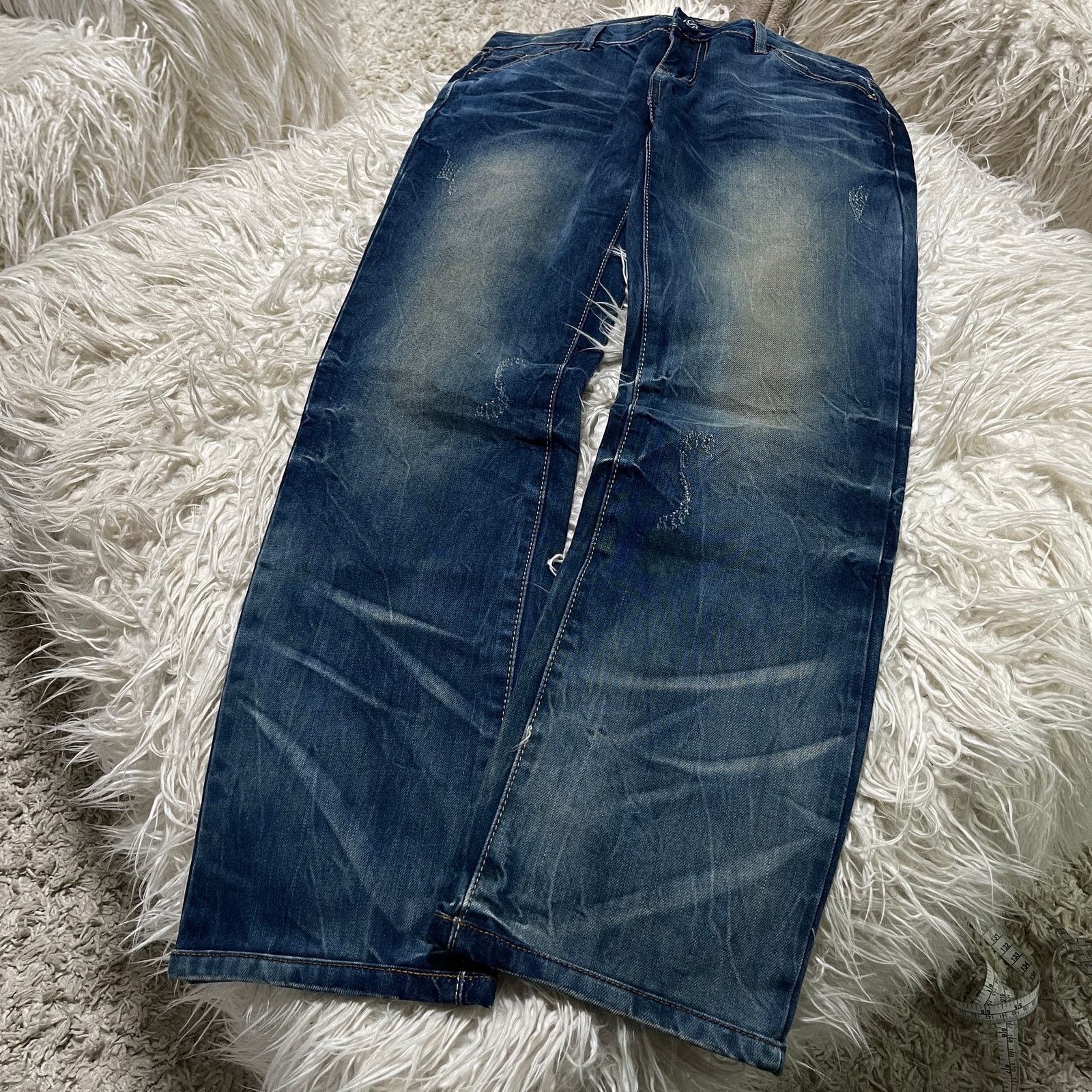 Hysteric Glamour × Japanese Brand × Vintage Vintage Japanese Brand Faded Wash Low-rise Denim Jeans Blue Size 32" / US 10 / IT 46 - 1 Thumbnail