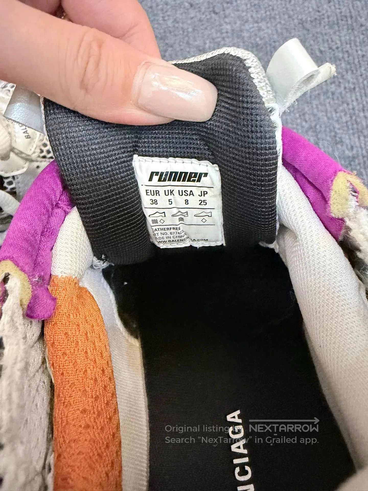 Balenciaga balenciaga rainbow runner sneaker shoes. Size US 6.5 / EU 39-40 - 5 Thumbnail