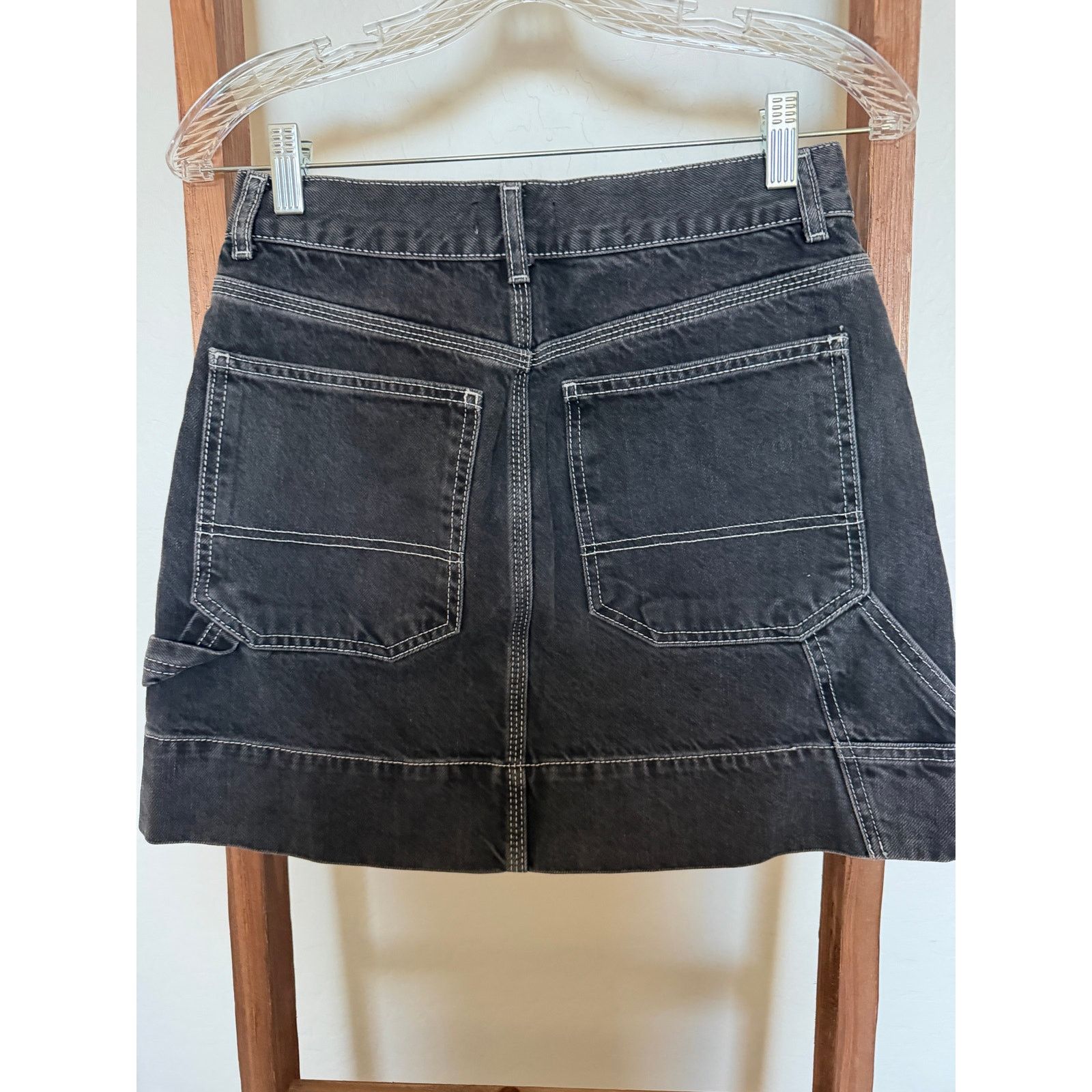 Topshop Topshop Women's Mini Cargo Jean Skirt Size 28" / US 6 / IT 42 - 3 Thumbnail