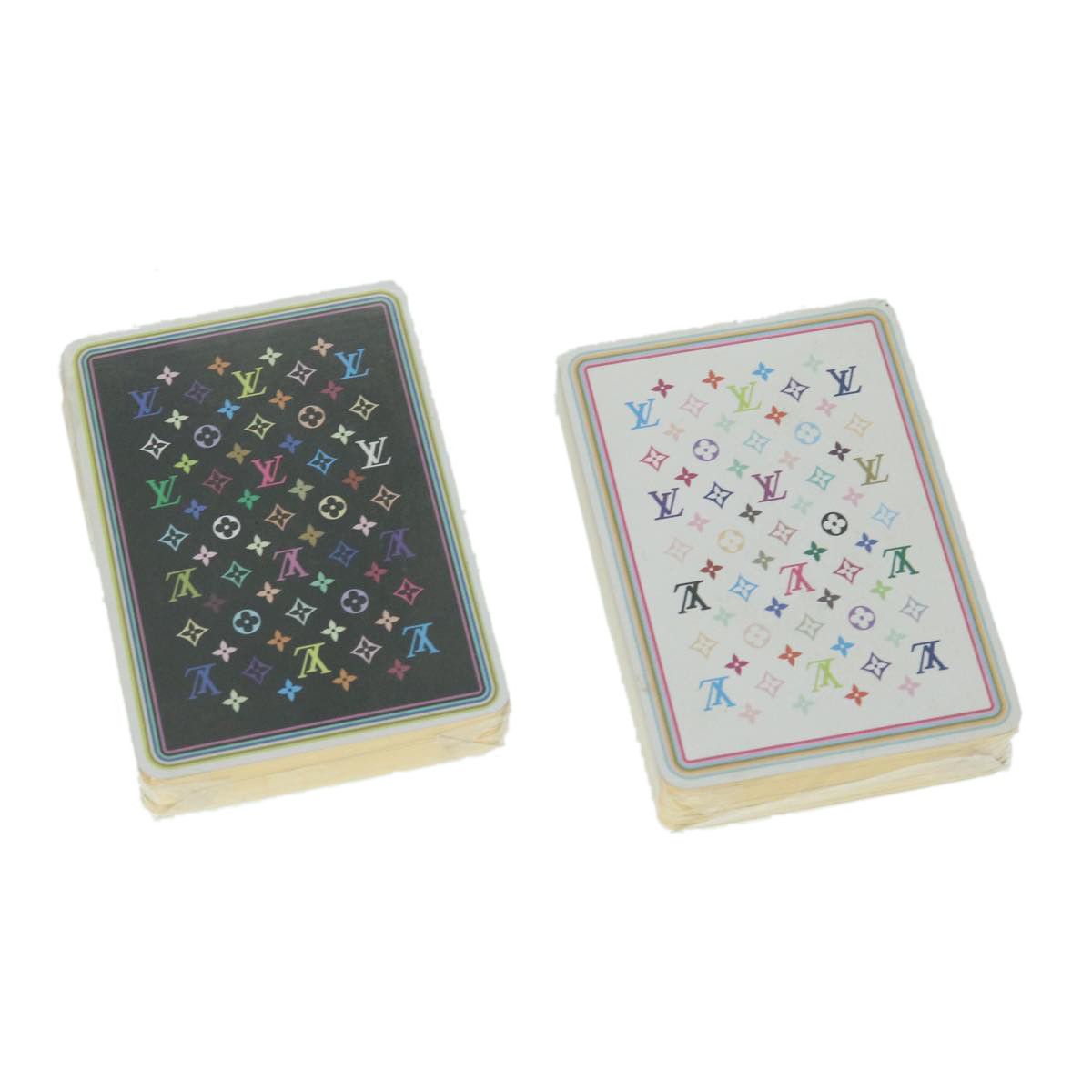 LOUIS VUITTON Cartes Trois Jeu Playing Cards Blue Red Yellow M65460 auth  46546a