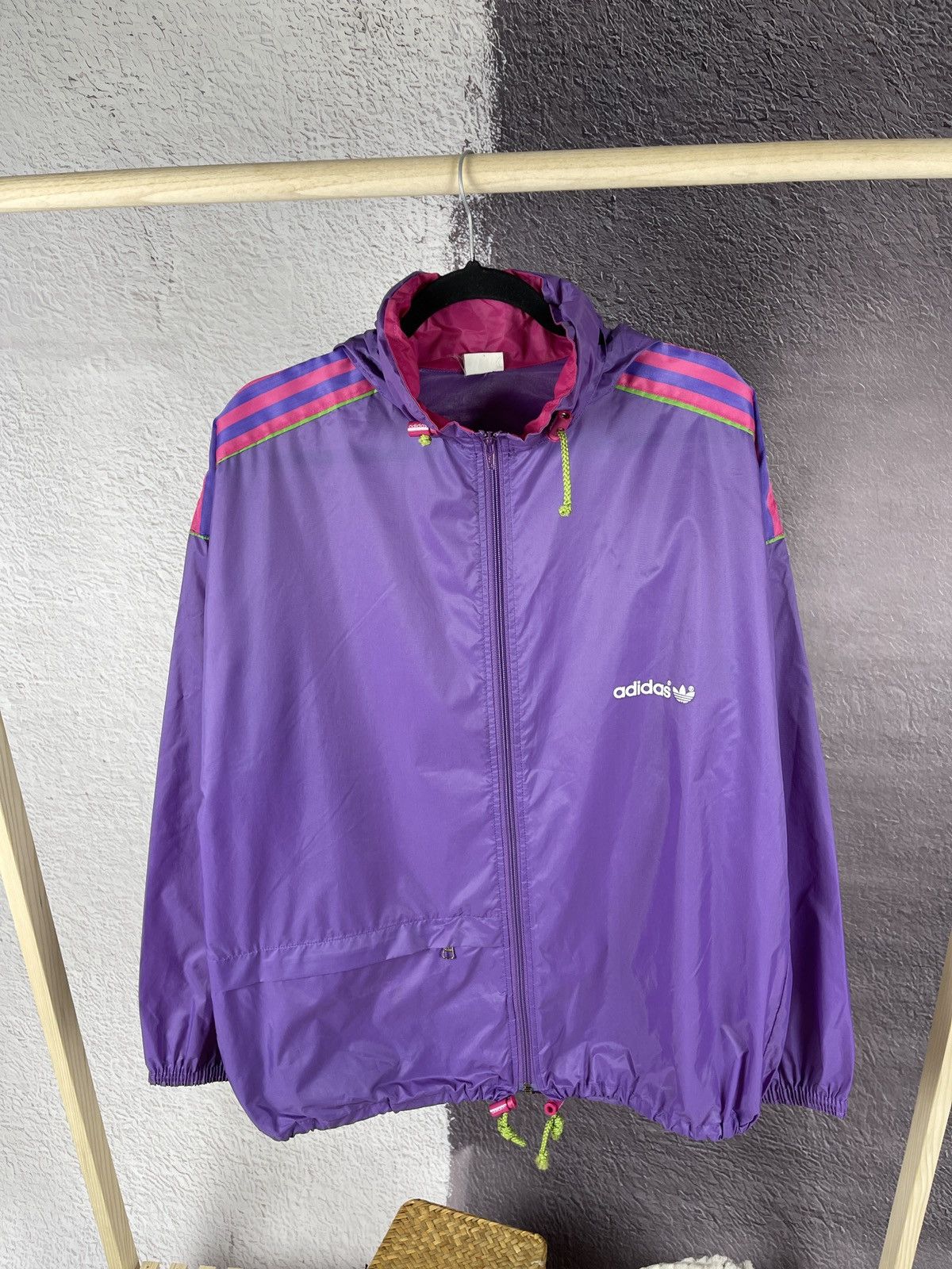 Adidas Adidas vintage 70s 80s light jacket purple bag package Size US M / EU 48-50 / 2 - 2 Thumbnail