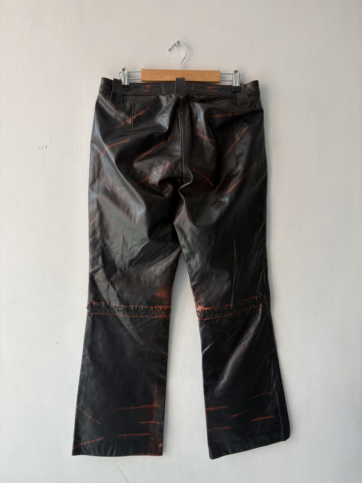 Vintage Vintage leather trousers Size 27" / US 4 / IT 40 - 16 Thumbnail