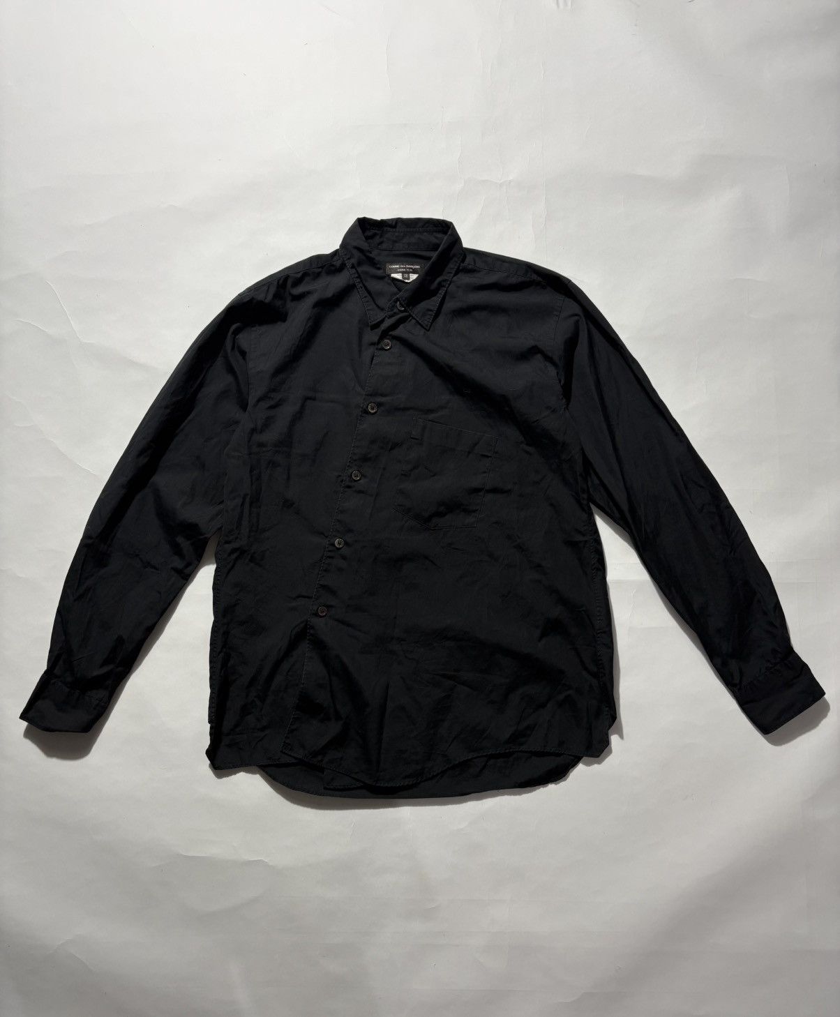 Comme des Garcons Homme Plus COMME DES GARCONS HOMME PLUS ASYMMETRIC BUTTON UP L/S Size US XS / EU 42 / 0 - 3 Thumbnail