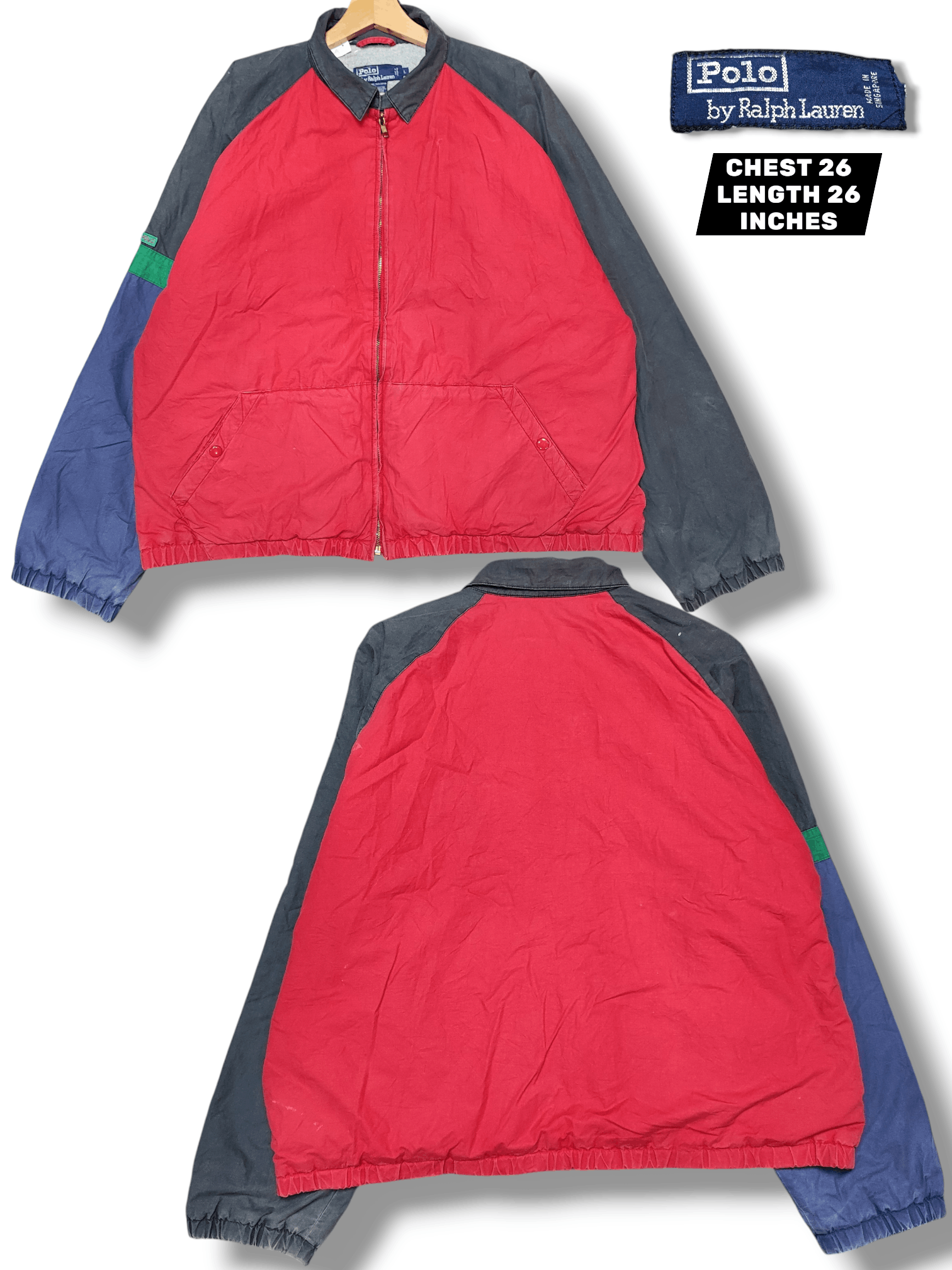 Polo Ralph Lauren Vintage Polo Ralph Lauren Jacket Windbreaker Colour Way Size US L / EU 52-54 / 3 - 1 Thumbnail