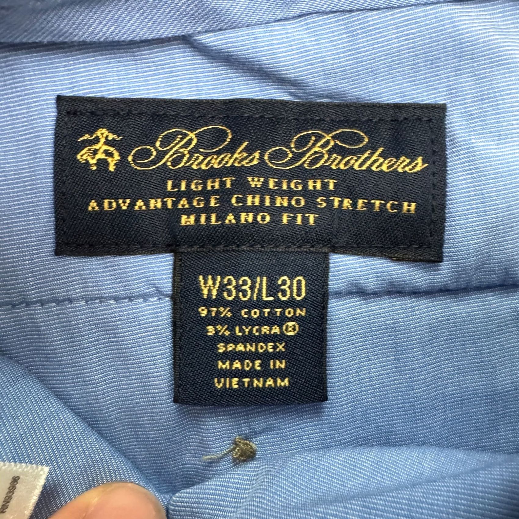 Brooks Brothers Brooks Brothers Advantage Milano Chino Pants Mens 33x30 Brown Straight Leg Chino Khaki Size US 33 - 6 Thumbnail