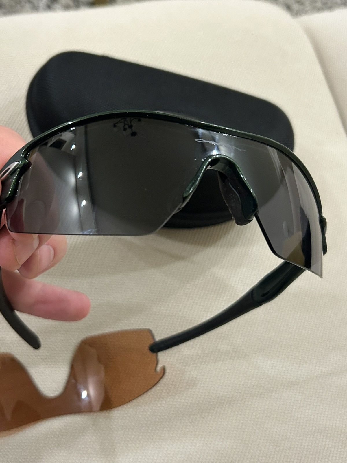 Oakley Oakley Radar Sunglasses Dark Green Interchangeable Lenses Size ONE SIZE - 4 Thumbnail