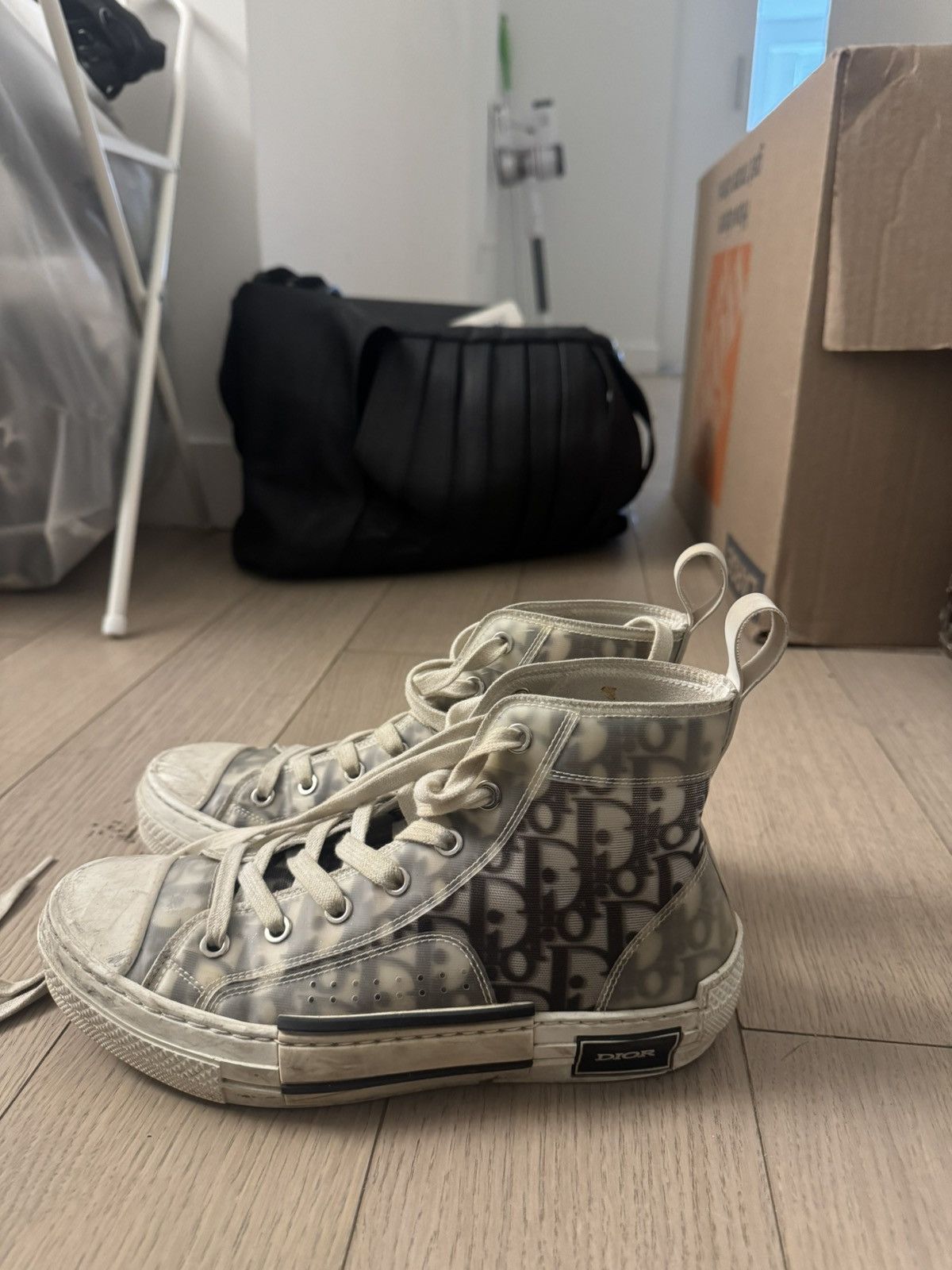 Dior Dior B23 Oblique High Top Sneakers Size US 7 / IT 37 - 4 Thumbnail