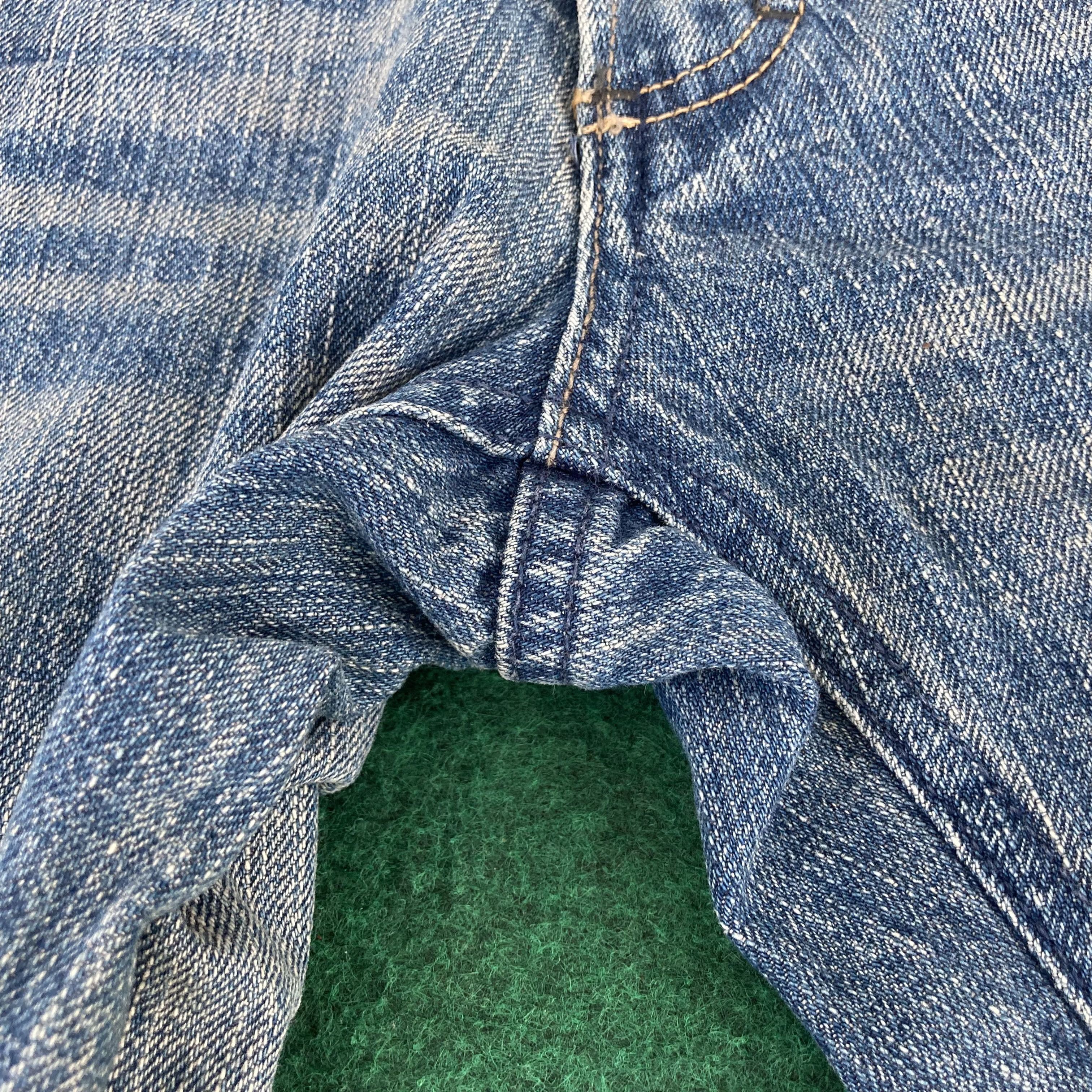 Big John × Vintage Vtg Big John Blue Denim Flare Sz 30 Bootcut Jeans Size US 30 / EU 46 - 6 Thumbnail