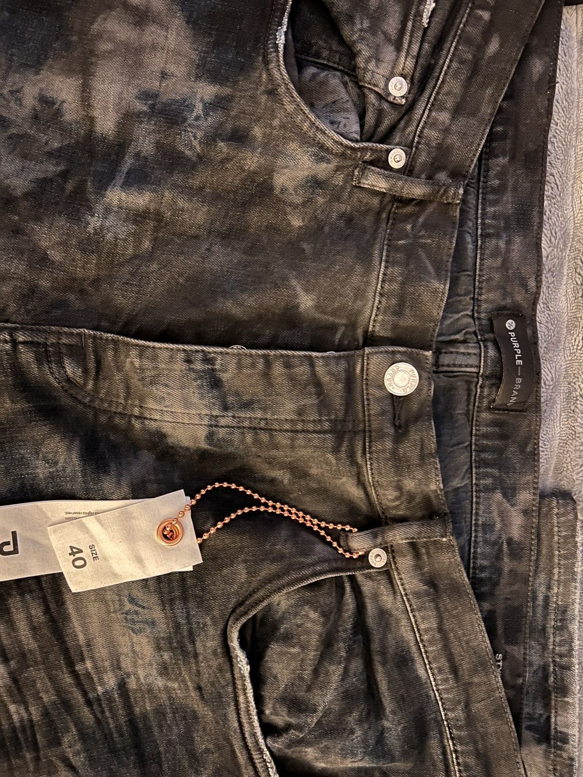 Purple Brand Purple Brand P001 Marbled Jeans Size US 40 / EU 56 - 7 Thumbnail