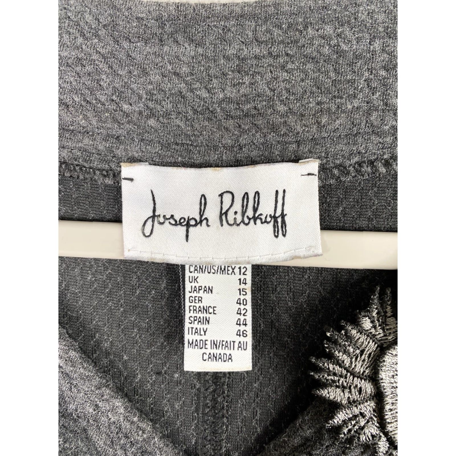 Joseph Ribkoff Joseph Ribkoff Sweater Womens 12 Gray Tunic Dolman Sleeve Knit Round Neck Casual Workwear Daywear Vintage: No Size XL / US 12-14 / IT 48-50 - 3 Thumbnail