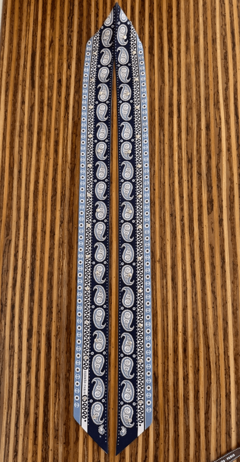 Hermes Scarf Twilly Tatouages Marins Bandana Studded Silk Jean Size ONE SIZE - 3 Thumbnail