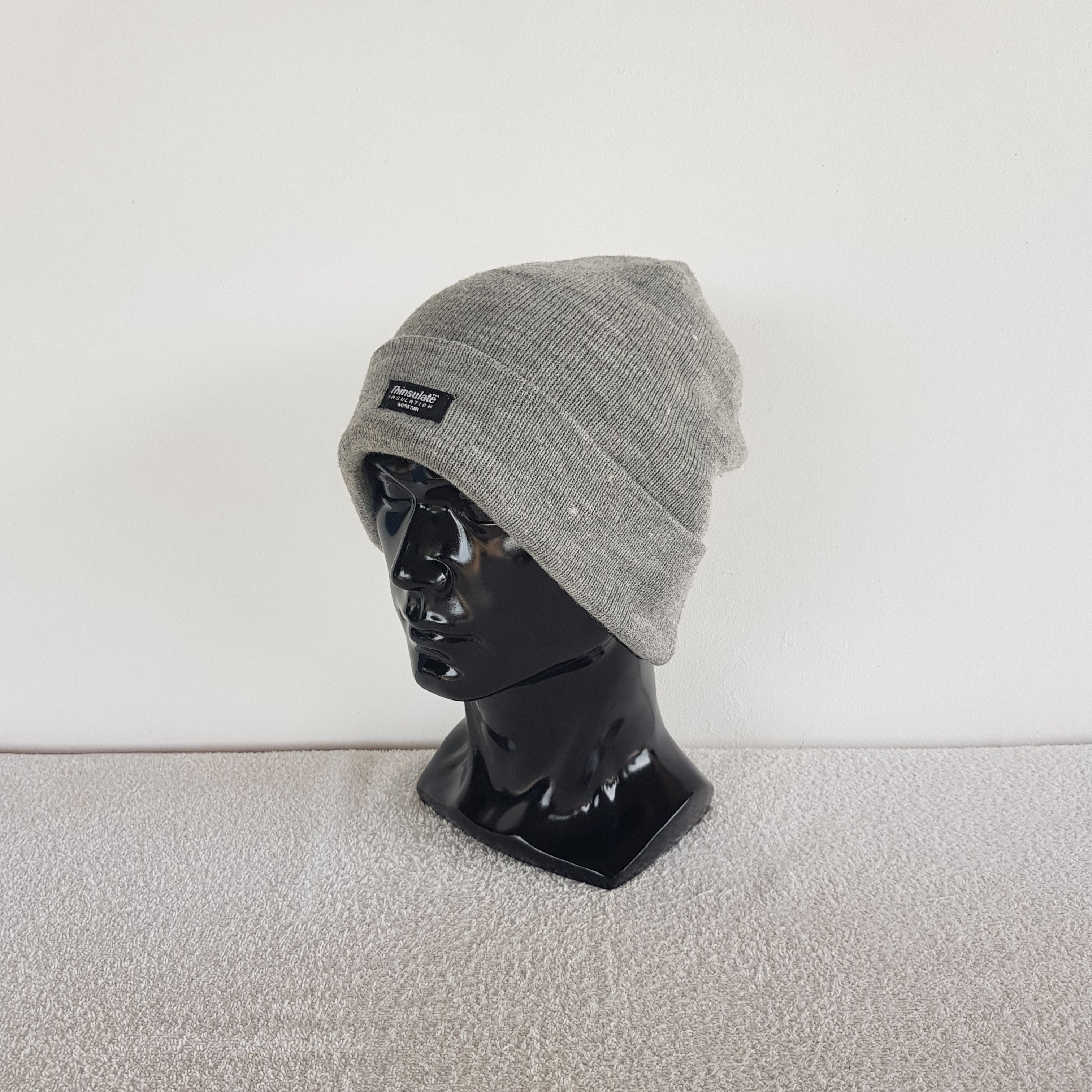Japanese Brand Vintage Thinsulate 3M Insulation Beanie Ribbed Snow Caps Hat Size ONE SIZE - 1 Thumbnail