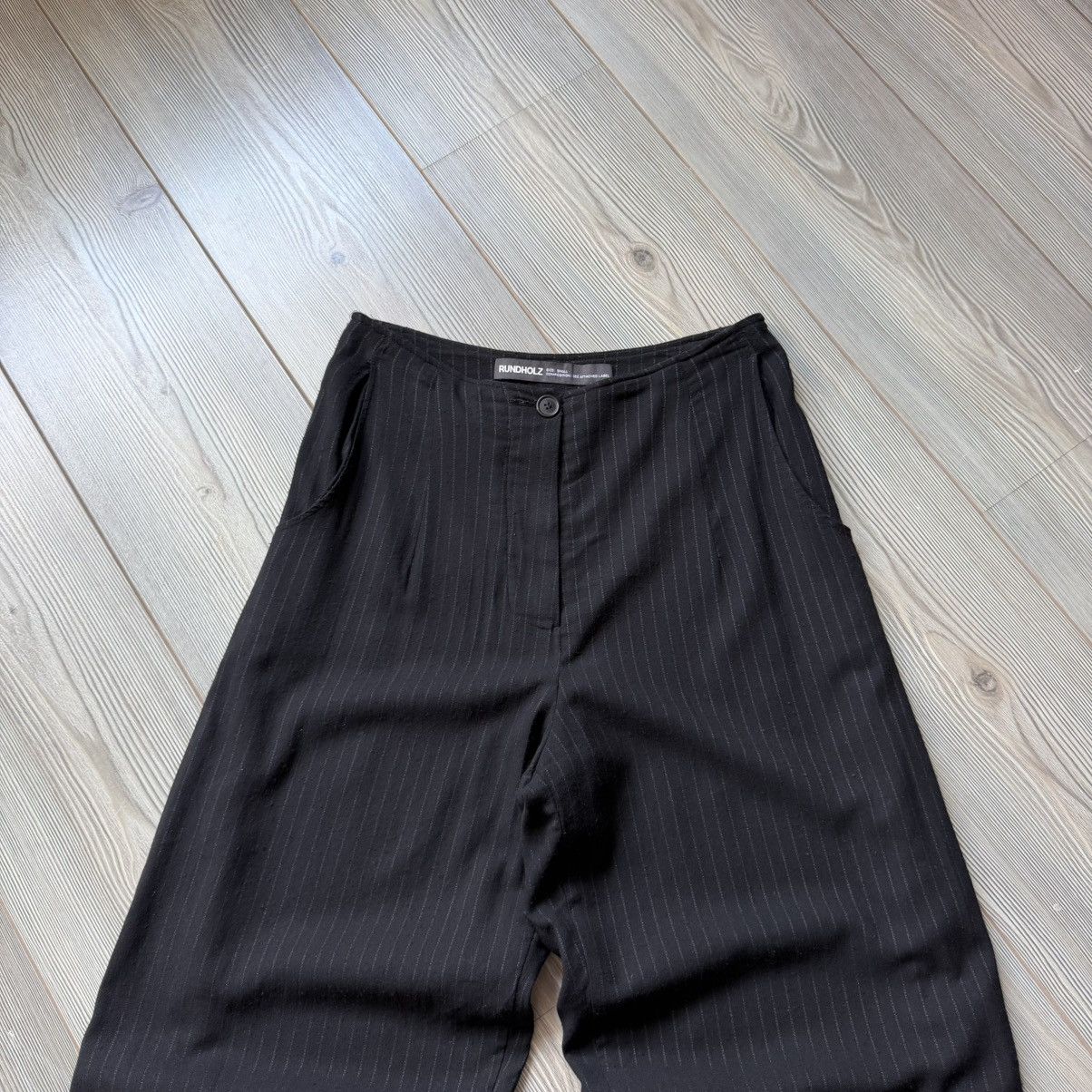 Rundholz Rundholz Avantgarde Wide Leg Striped Trousers Size 26" / US 2 / IT 38 - 2 Thumbnail