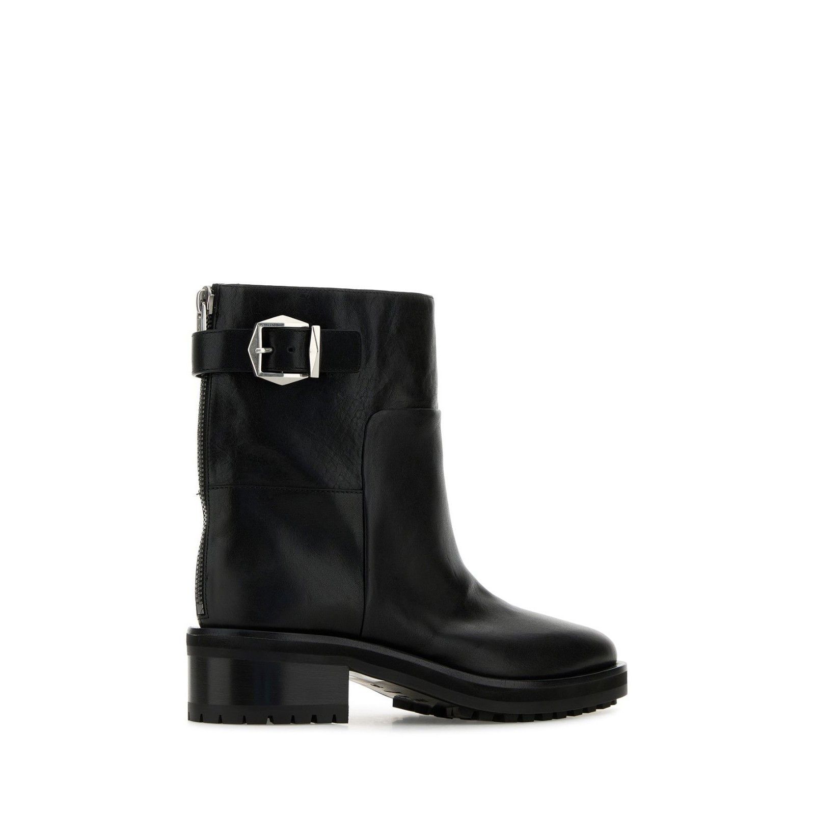 JIMMY CHOO Brooklyn Black Leather Ankle Boots New & Authenti