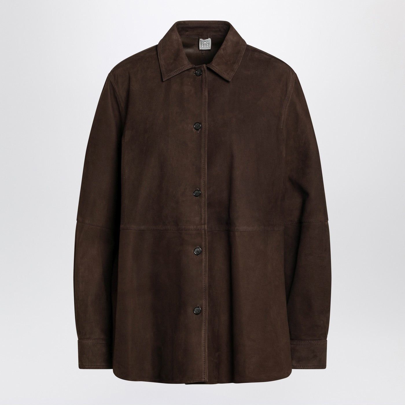 Toteme Toteme Brown Leather Shirt Jacket Size S / US 4 / IT 40 - 1 Thumbnail