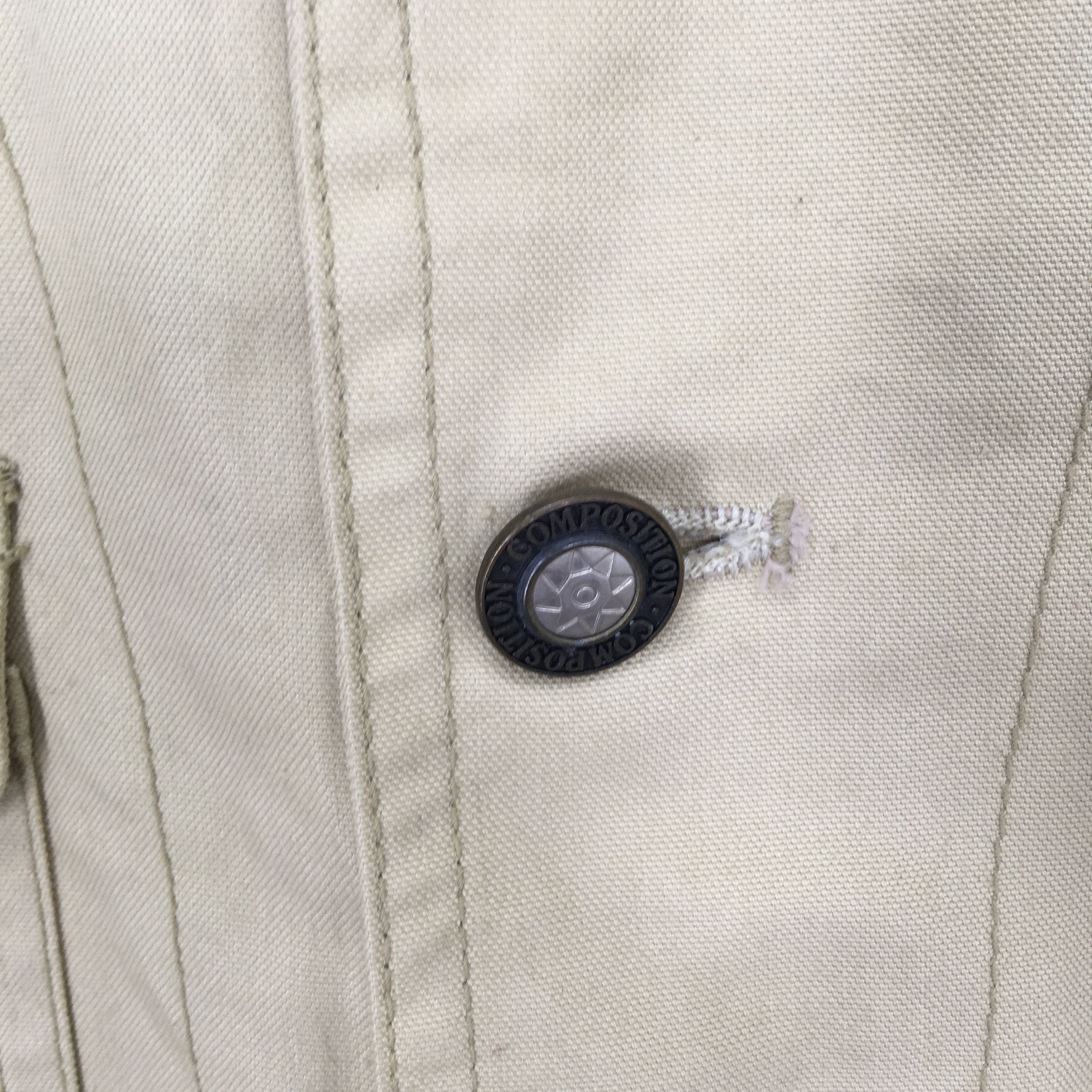 Vintage Vintage 90's Composition American Denim Workwear Jacket Size US L / EU 52-54 / 3 - 7 Thumbnail
