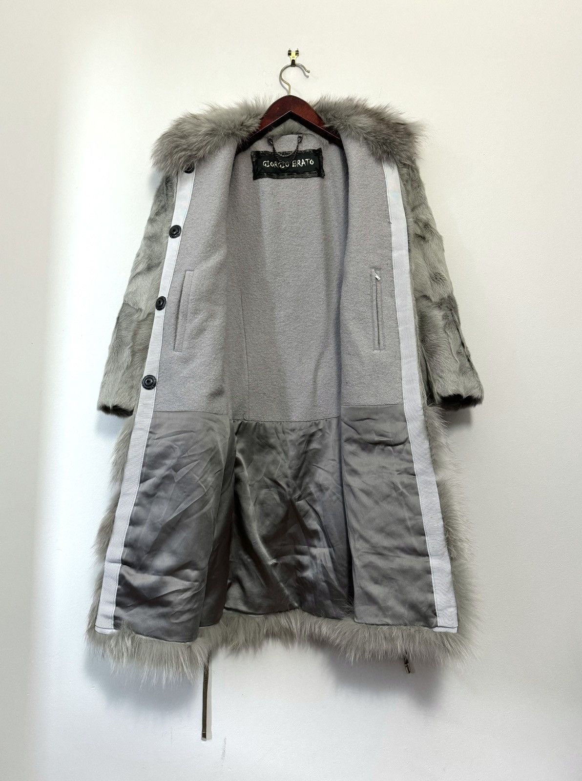 Giorgio Brato Giorgio Brato Goat / Fox Fur Coat Jacket Women’s Size M / US 6-8 / IT 42-44 - 11 Thumbnail