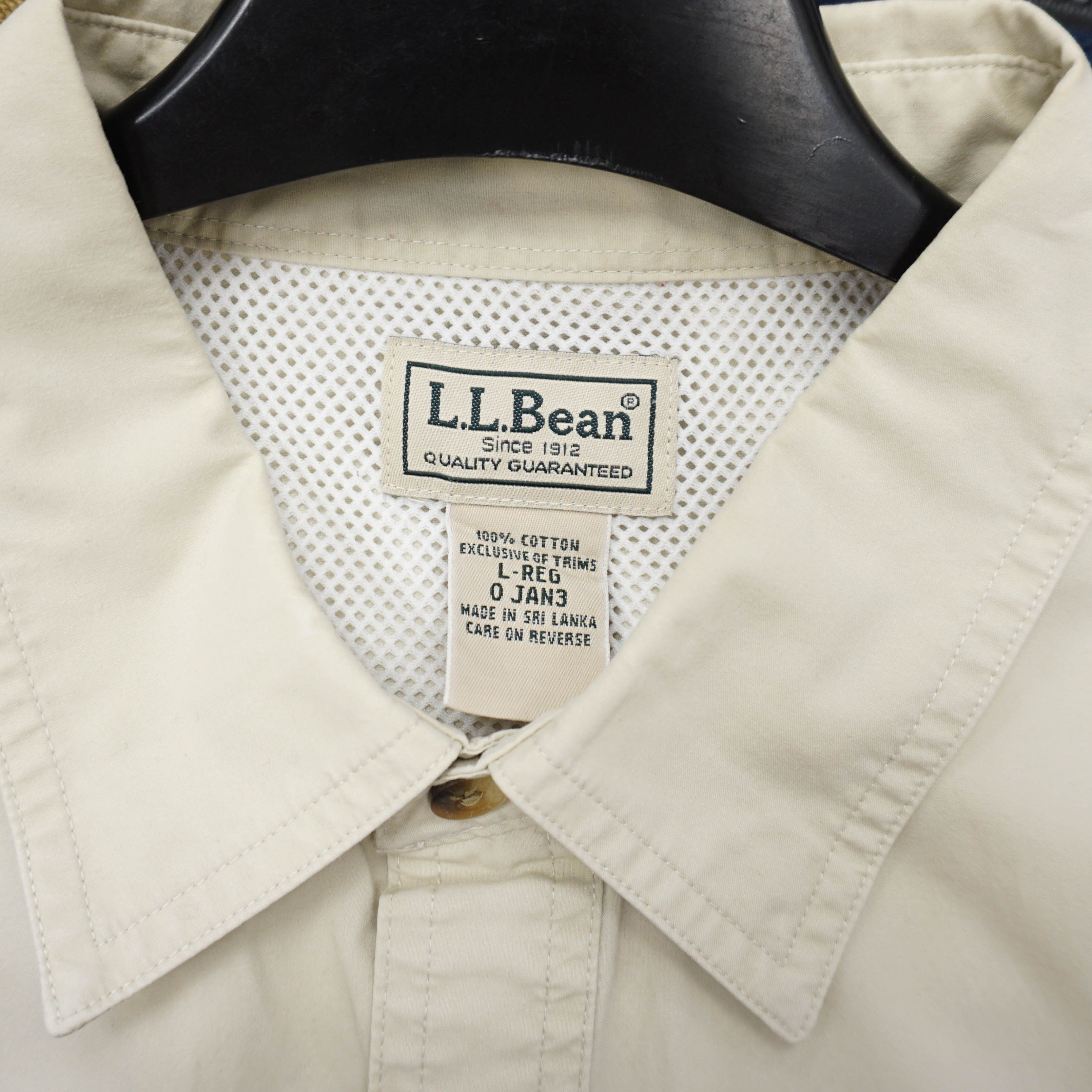 L.L. Bean Archive Gorpcore/Techwear Beige S/S Shirt Size US XL / EU 56 / 4 - 3 Thumbnail