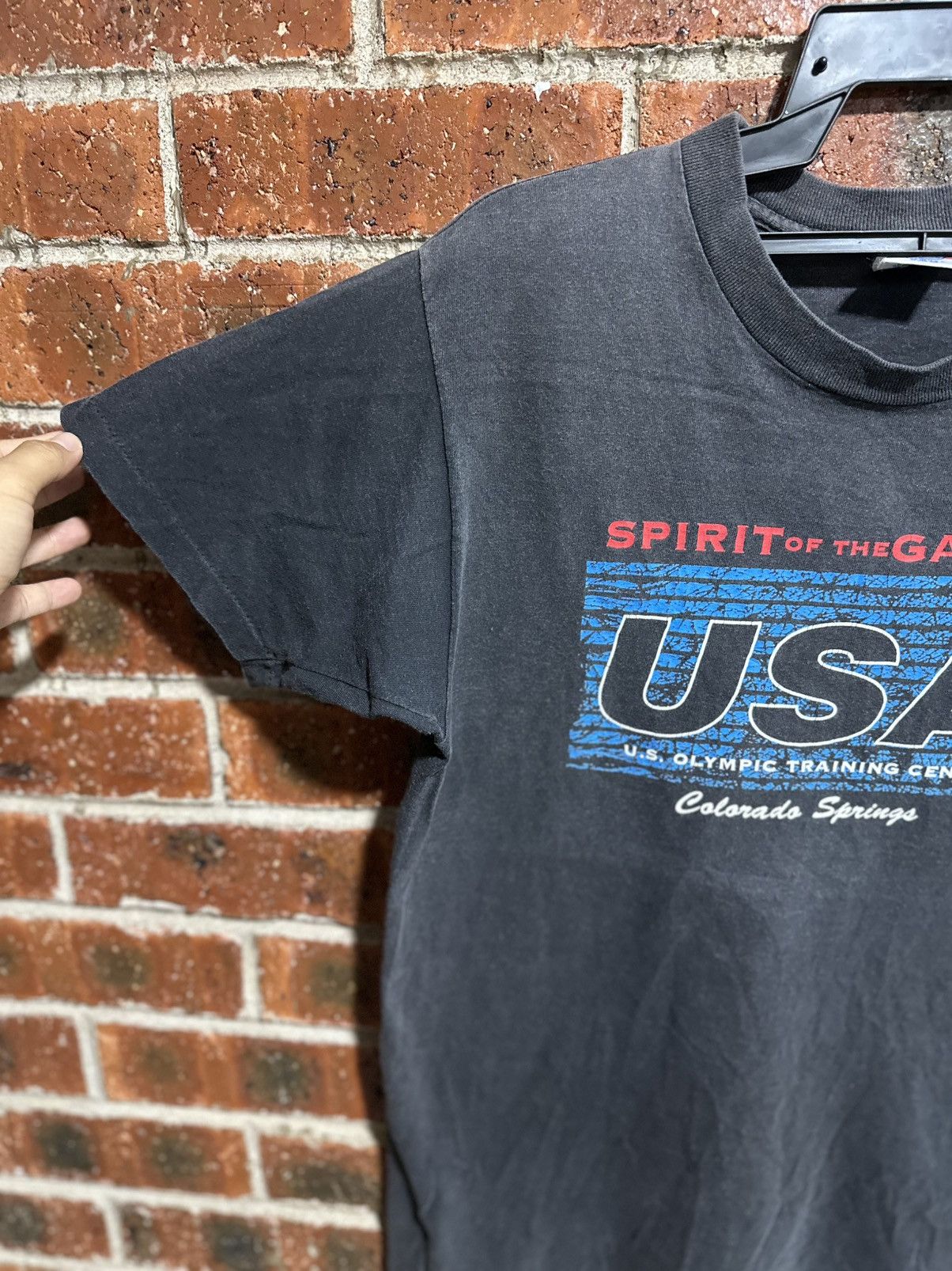Sears Vintage Spirit Of The GameS USA Olympic Sun Faded Tee Size US L / EU 52-54 / 3 - 6 Thumbnail