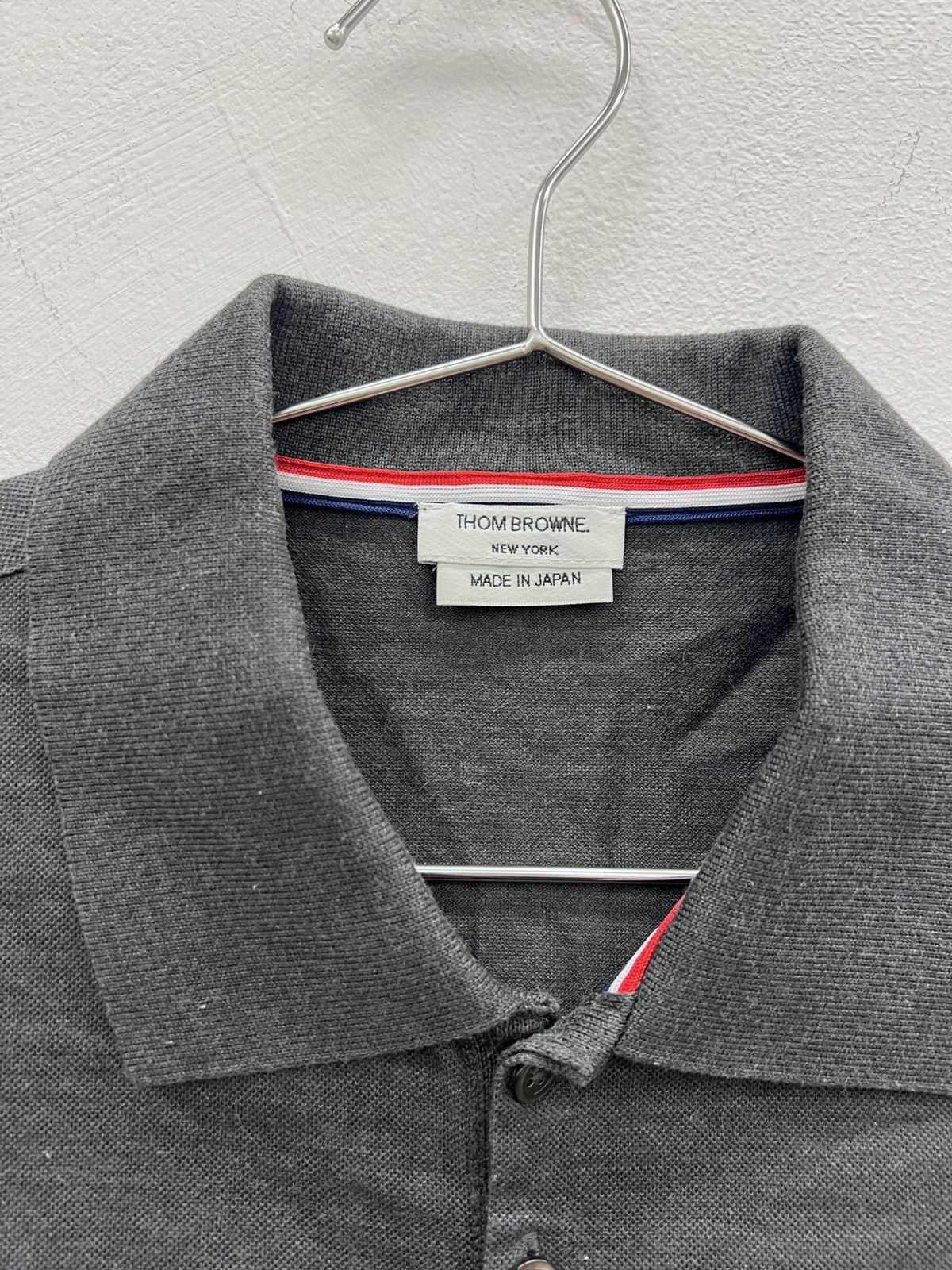 Thom Browne Thom Browne Grey Polo Size US M / EU 48-50 / 2 - 2 Thumbnail