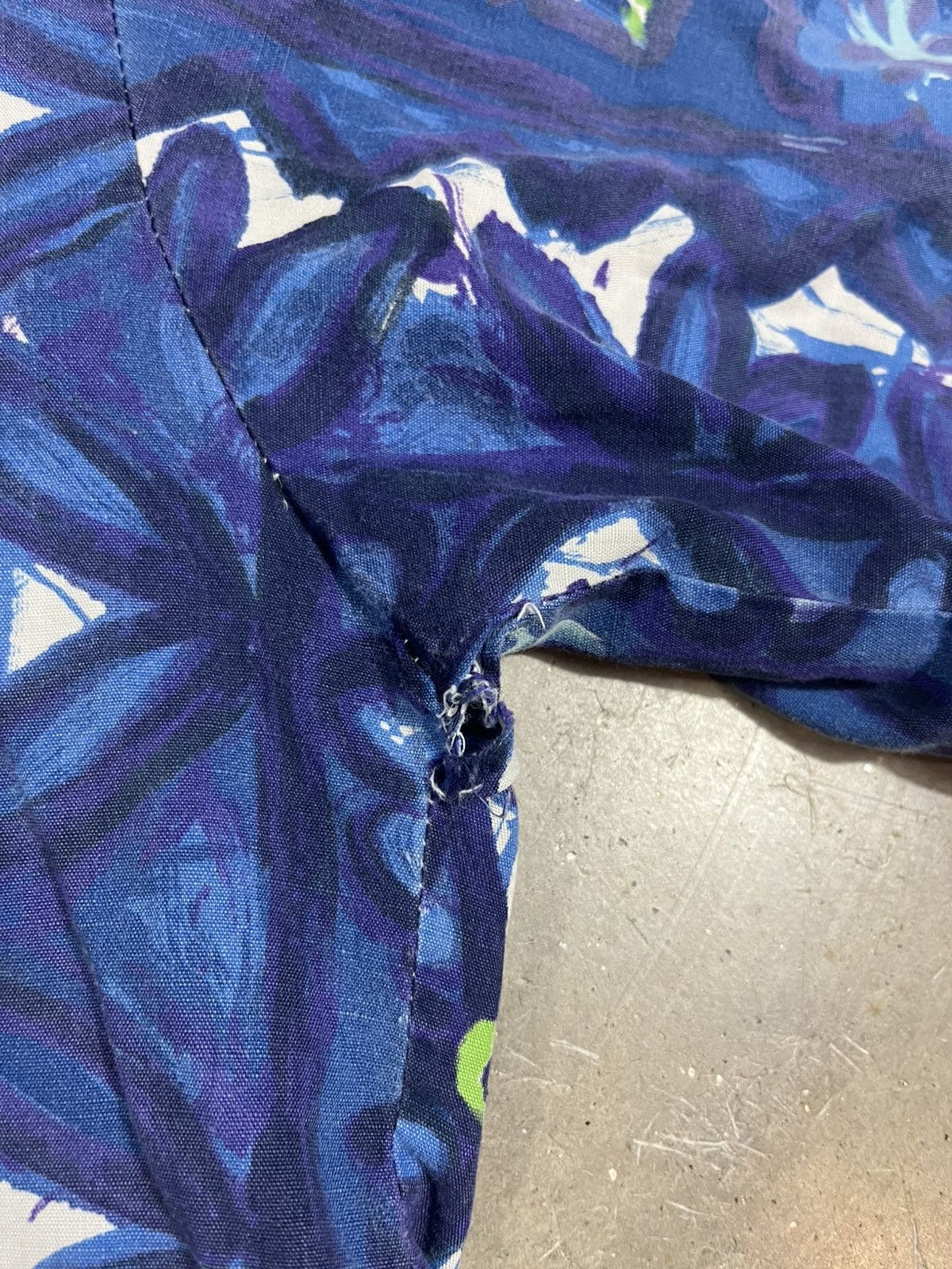 Vintage Vintage 50s Blue Cotton Hawaiian Shirt Size US XL / EU 56 / 4 - 3 Thumbnail