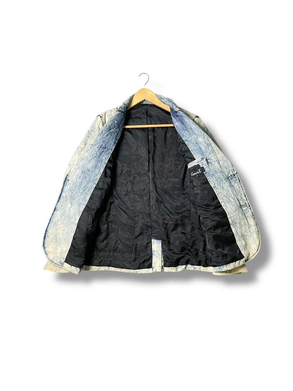 Japanese Brand Cavaria Distressed Denim Jacket (3) Size US XXS / EU 40 - 2 Thumbnail