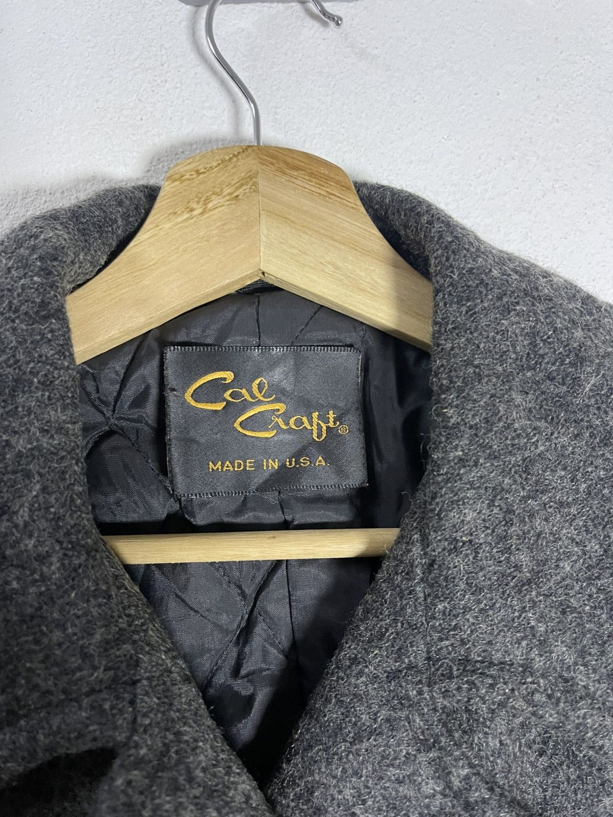 Vintage Vintage CAL CRAFT Double Breast Wool Coat Jacket Size US M / EU 48-50 / 2 - 14 Thumbnail