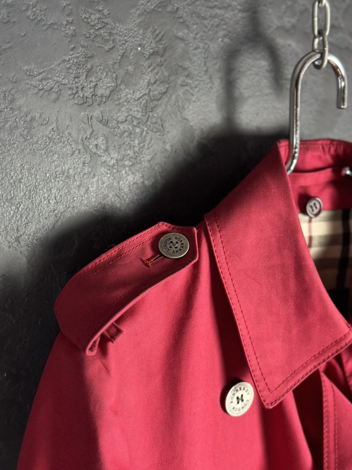 Burberry × Vintage Womens Burberry Vintage Trench Coat Jacket Wool Lining Size M / US 6-8 / IT 42-44 - 12 Thumbnail