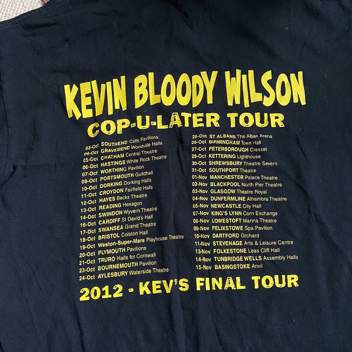 Band Tees HUMOUR Y2K KEVIN BLOODY WILSON TOUR T SHIRT Size US M / EU 48-50 / 2 - 4 Thumbnail