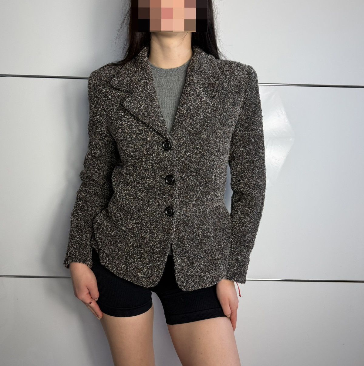 Escada Unique Escada Elements Alpaca/Wool Jacket Size S / US 4 / IT 40 - 1 Thumbnail