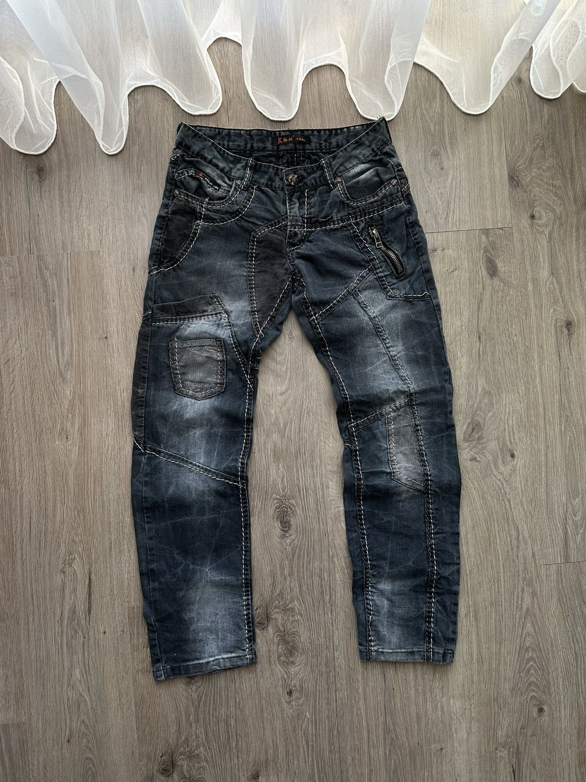 image of Vintage Baggy Black Jeans Denim Wear Pants, Men's (Size 31)