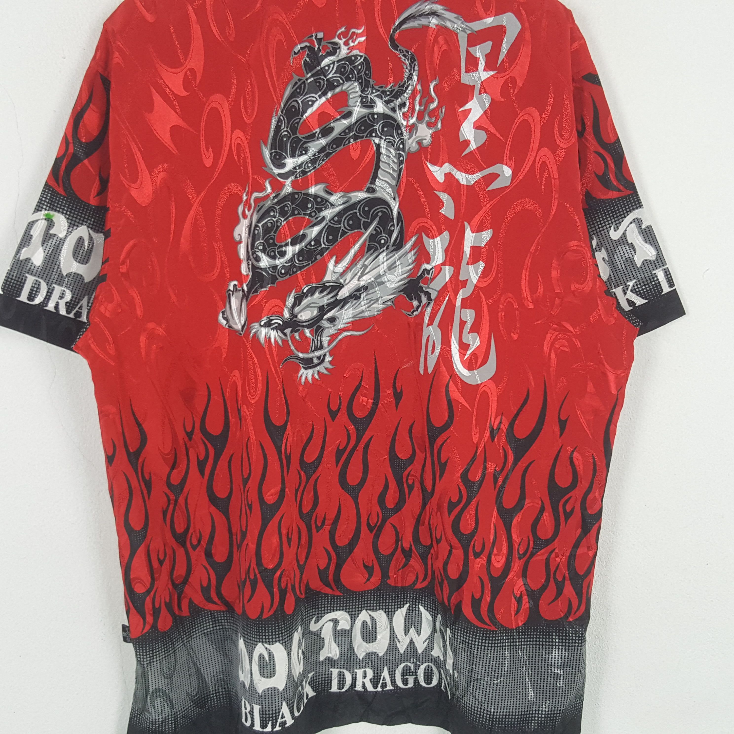 Dogtown Vintage Dog Town Black Dragon Shirt Button Up 31 Size US XL / EU 56 / 4 - 2 Thumbnail