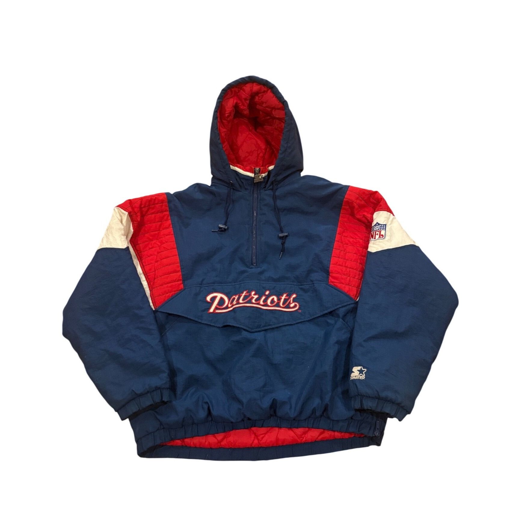 Starter Vintage 90s Starter New England Patriots NFL Pro Line Anorak Size US XL / EU 56 / 4 - 1 Thumbnail