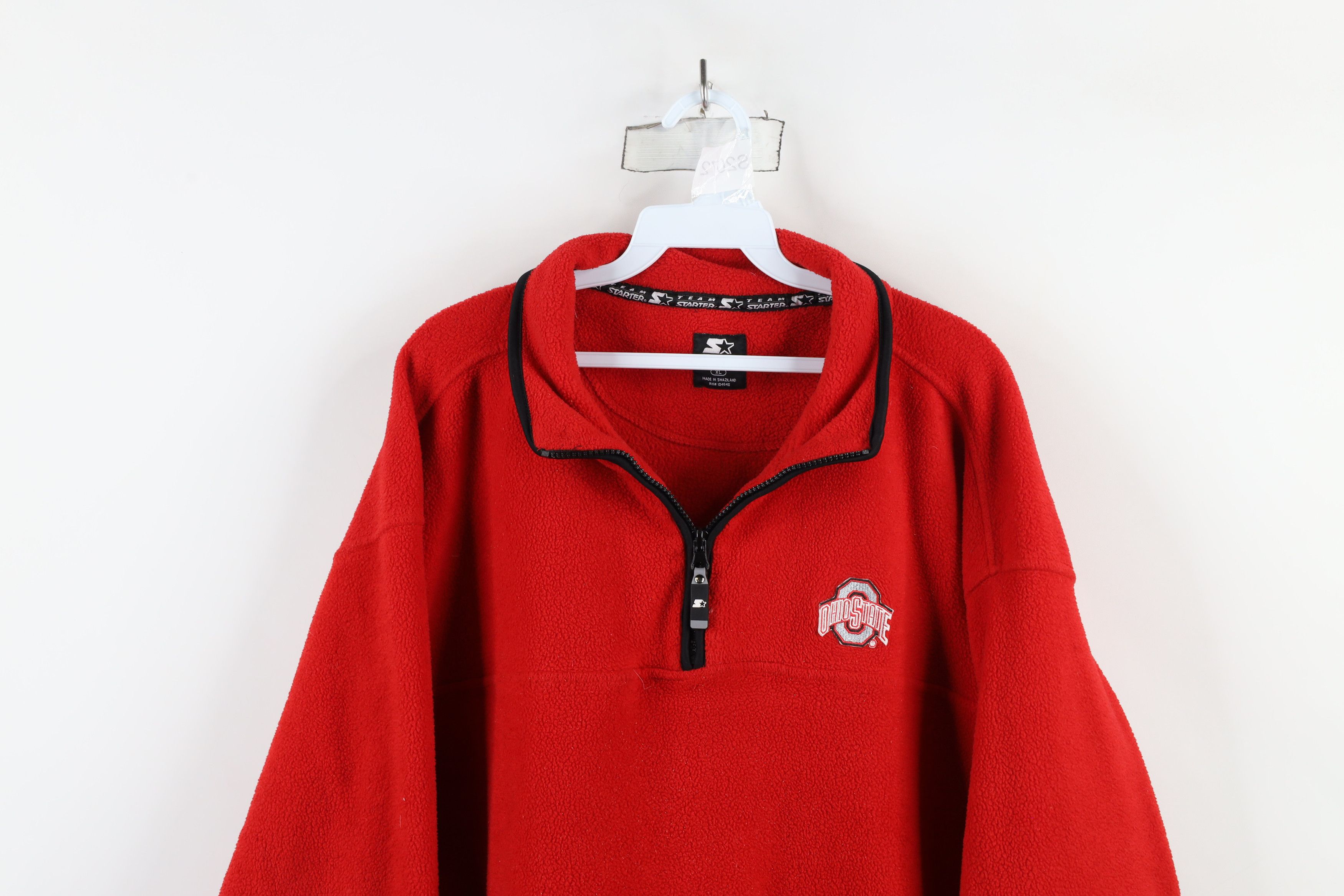 Starter × Vintage Vintage 90s Starter Ohio State University Fleece Sweater Red Size US XL / EU 56 / 4 - 2 Thumbnail