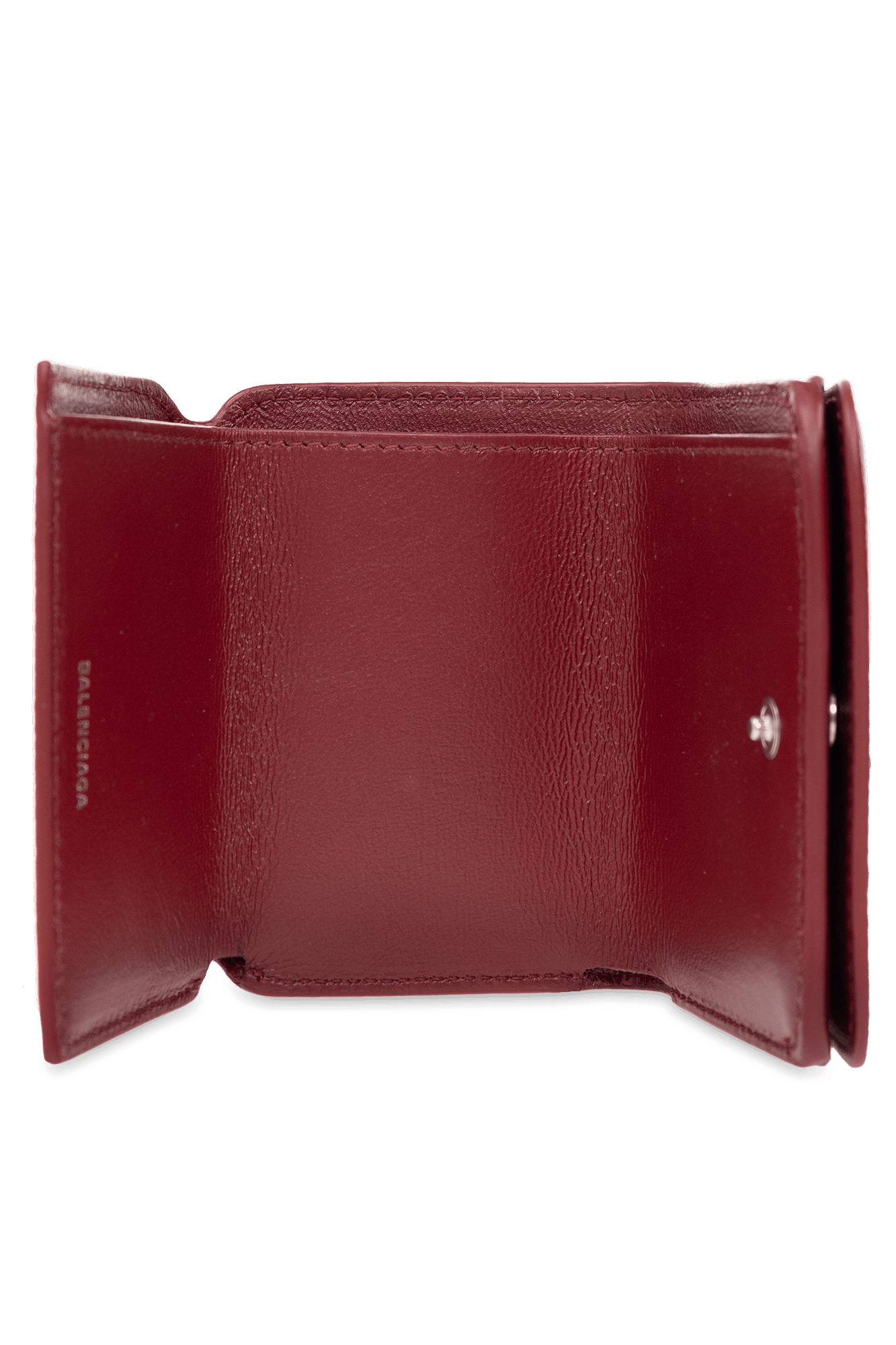 Balenciaga o1mt1gz1224 Size: OS / Cash Mini Wallet in Burgundy Size ONE SIZE - 2 Thumbnail