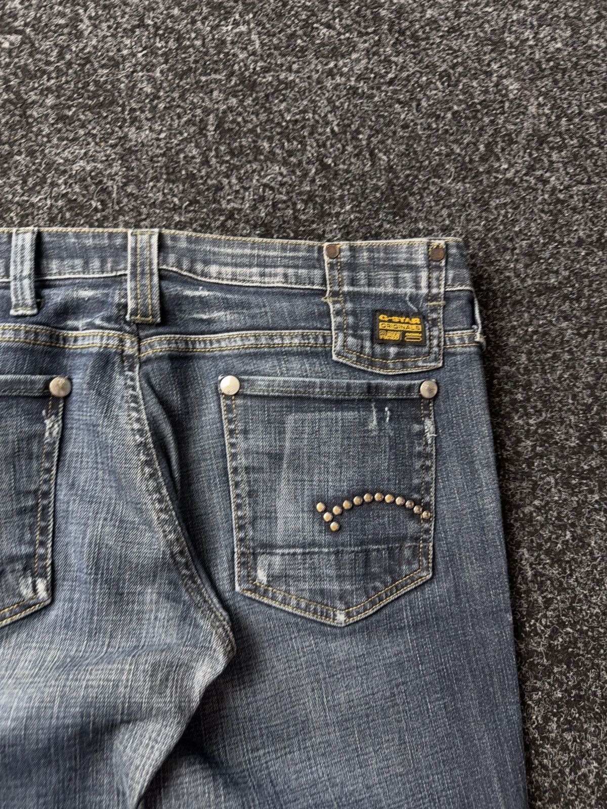 G-Star 🔥G Star PUNK OPIUM Retro Y2K BLUE GOTHIC JEANS Y2k goth Size 34" / US 12 / IT 48 - 12 Thumbnail