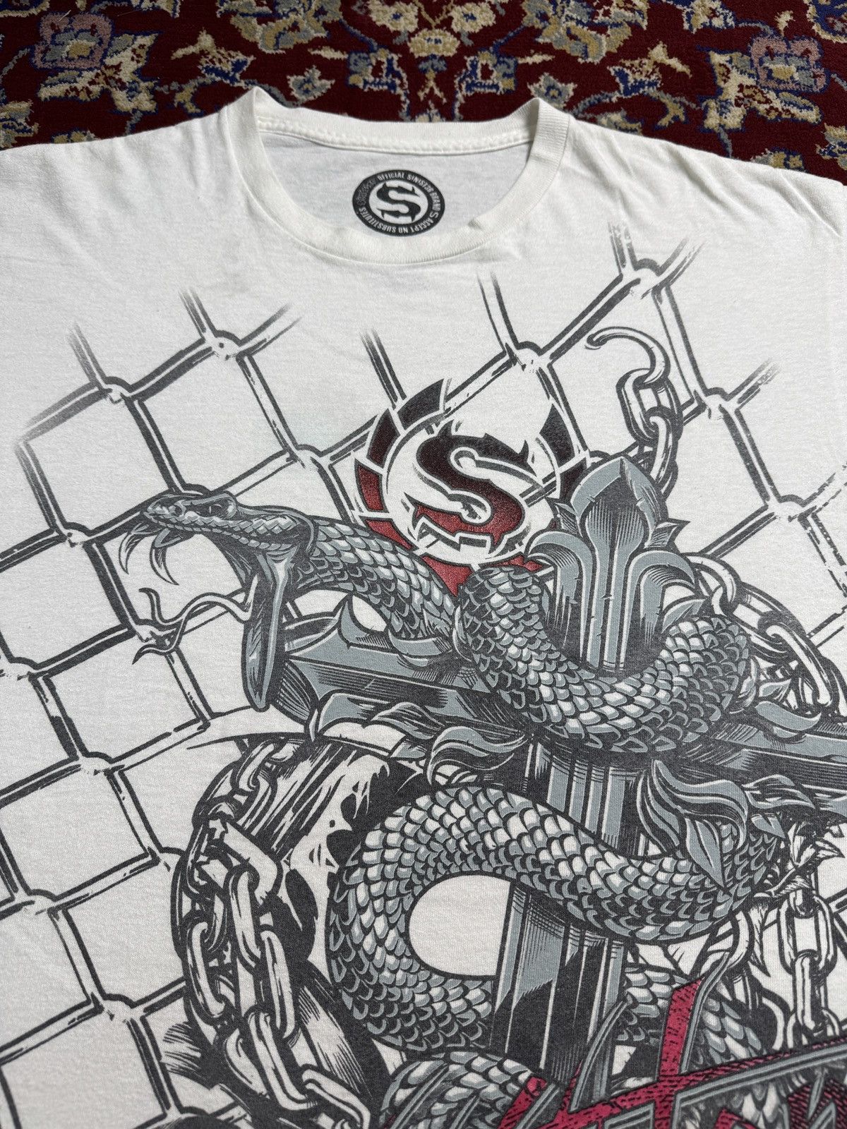Affliction Sinister Snake Cross crazy Y2K tee skater ufc xzavier sinful Size US XL / EU 56 / 4 - 1 Thumbnail
