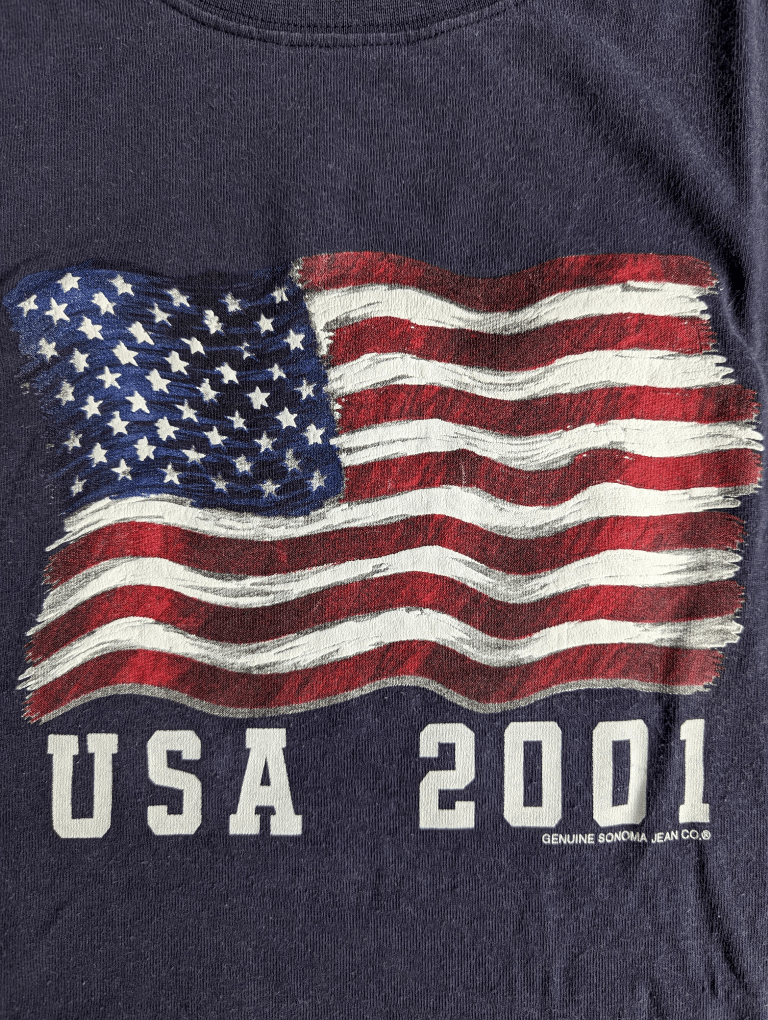 Sonoma × Vintage VINTAGE Y2K SONOMA USA AMERICA FLAG SHIRT Size US M / EU 48-50 / 2 - 7 Thumbnail