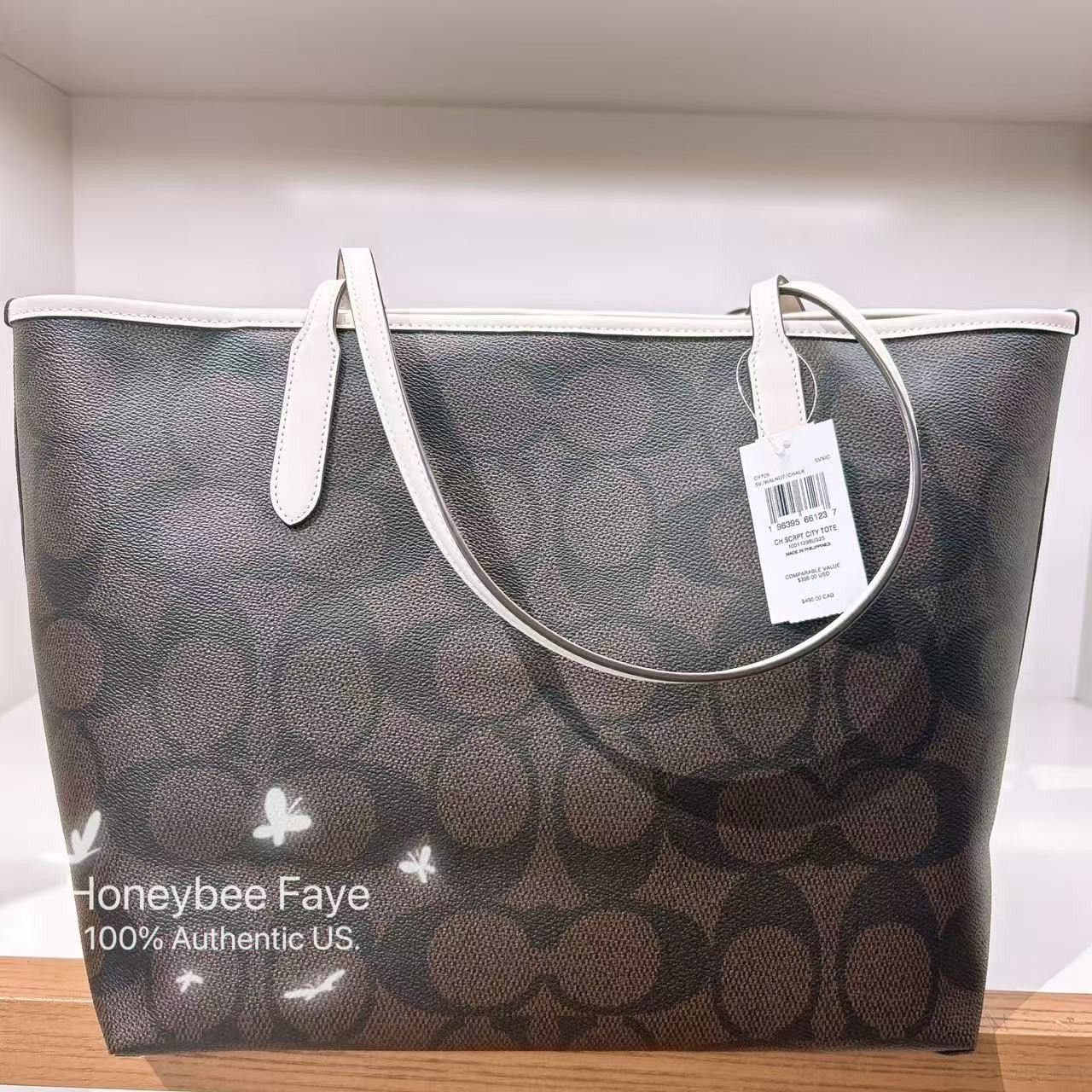 Coach City Tote Bag With Coach Graphic CY705 Size ONE SIZE - 4 Thumbnail