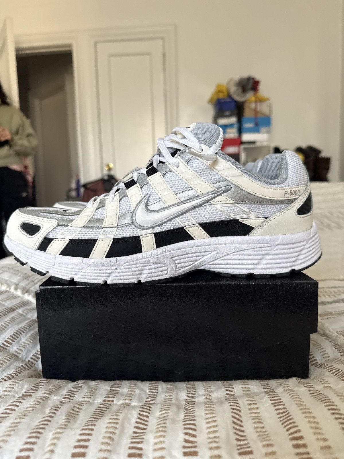 Nike Nike P-6000 Bowerman Series ‘Sail Wolf Grey’ Size US 11.5 / EU 44-45 - 2 Thumbnail