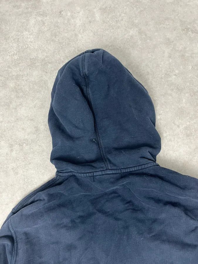 Stone Island Navy Signature Minimalist Zip-up Hoodie