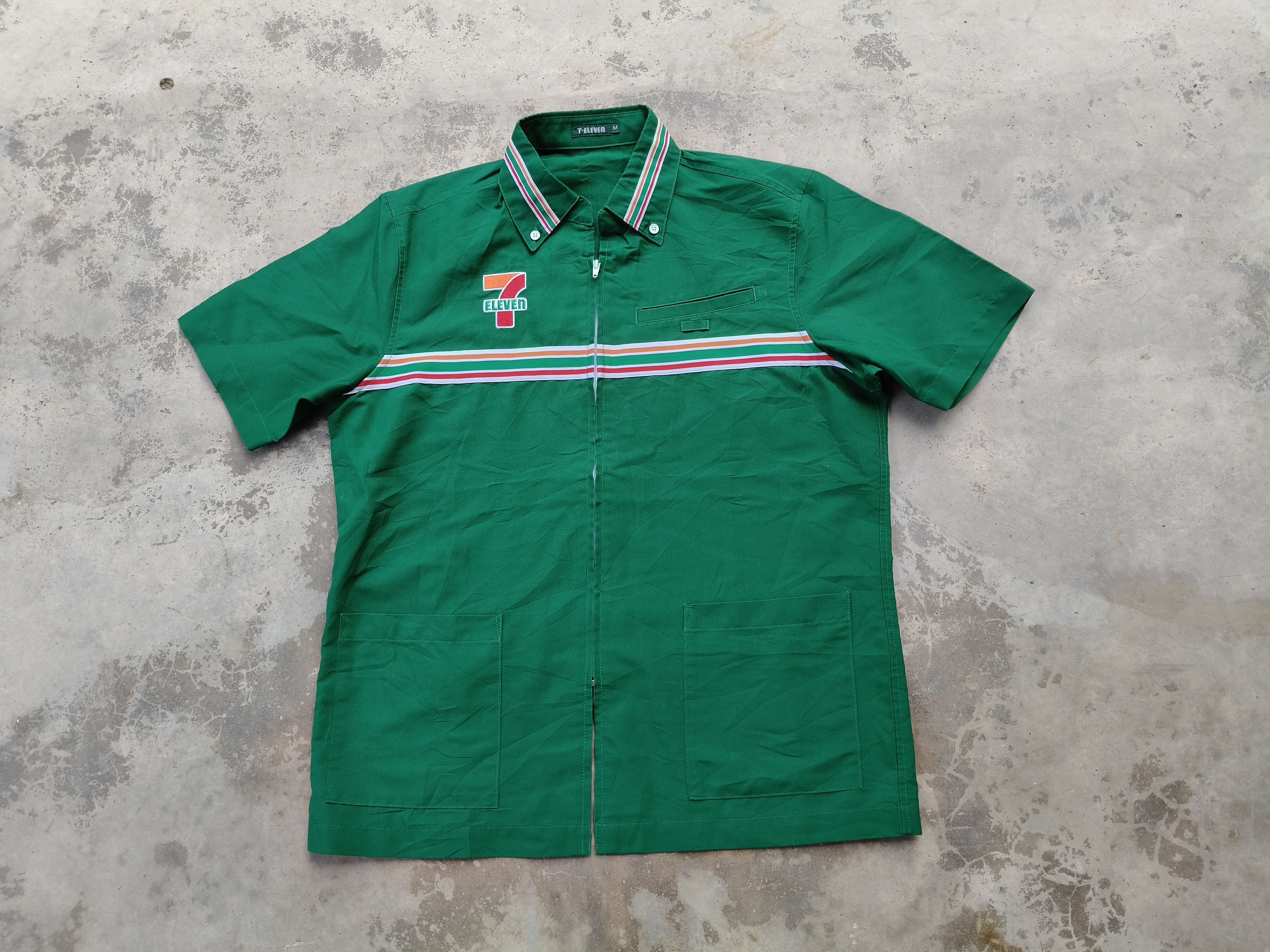 Japanese Brand 7-elevan Workers Zipper Shirt Size US M / EU 48-50 / 2 - 3 Thumbnail