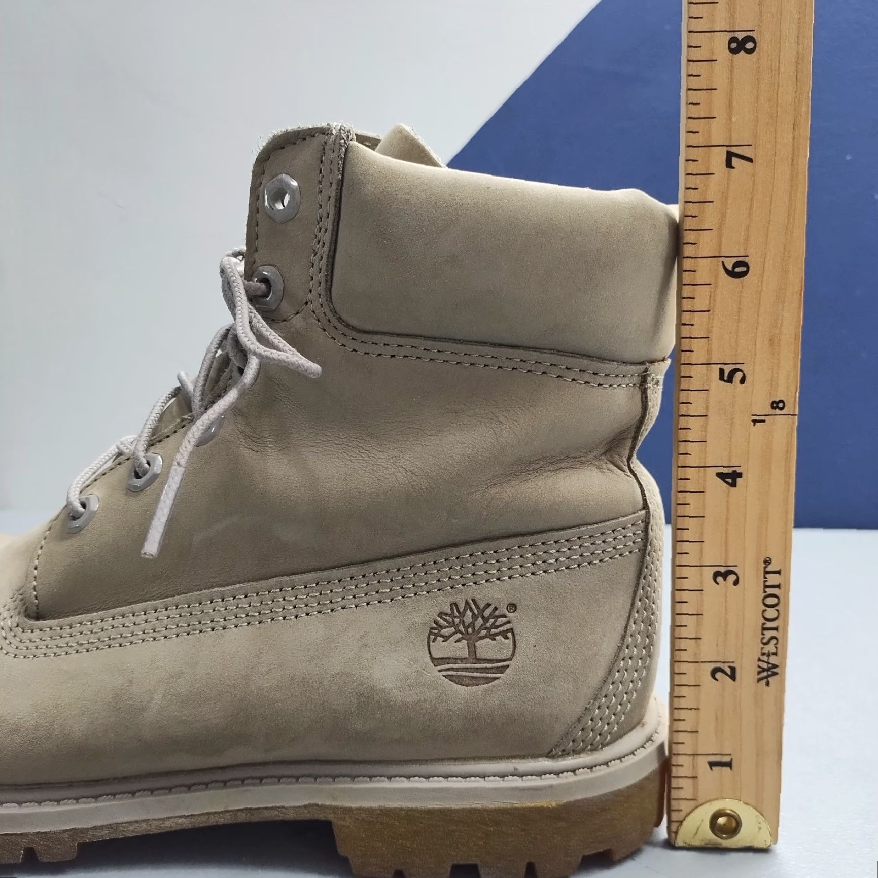 Timberland Timberland Womens US Size 10M Gray Leather Steel Toe Lace Up 1270188 Boot SZ 10M Leather Upper Ankle Pep Size US 10 / IT 40 - 8 Thumbnail
